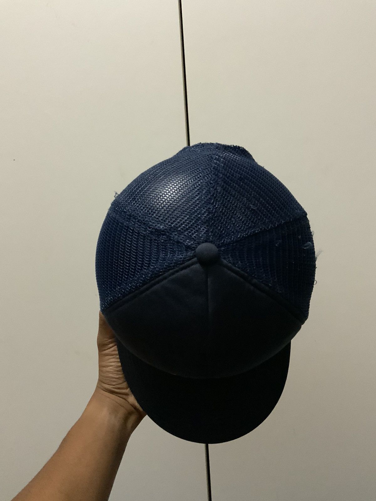 Japanese Brand Mr Metal Recycling Indigo Trucker Hat Size ONE SIZE - 6 Thumbnail