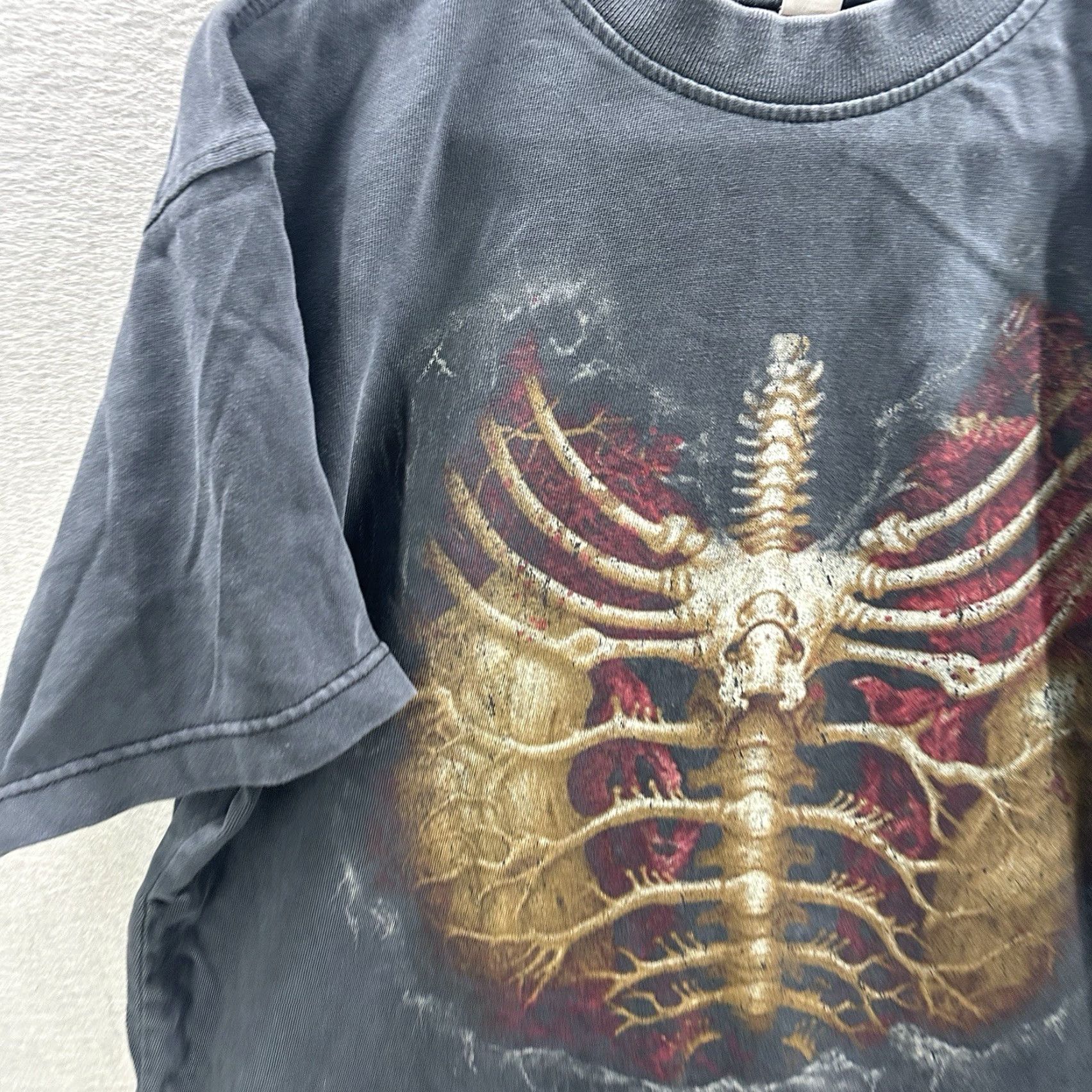 Doublet VINTAGE NO TAG Shirt Mens M Bring Me The Horizon Tee Double-Sided Ribcage Japanese Tour Black Cotton Jersey Crew Neck Graphic Print 90s Rock Band Mens Size US M / EU 48-50 / 2 - 4 Thumbnail