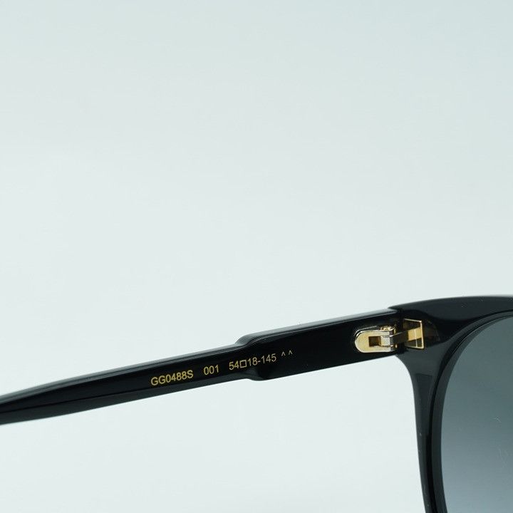 Gucci Gucci GG0488S 001 Sunglasses Black Round Frame, Grey Size ONE SIZE - 8 Thumbnail