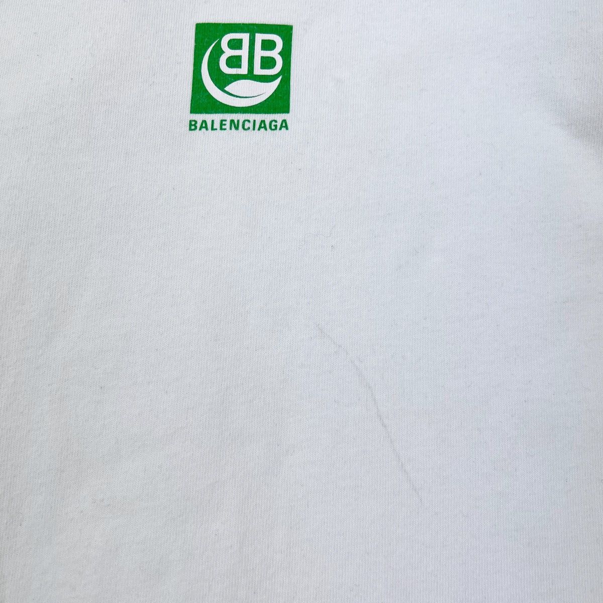 Balenciaga Balenciaga Bio Logo White T Shirt Size US S / EU 44-46 / 1 - 5 Thumbnail