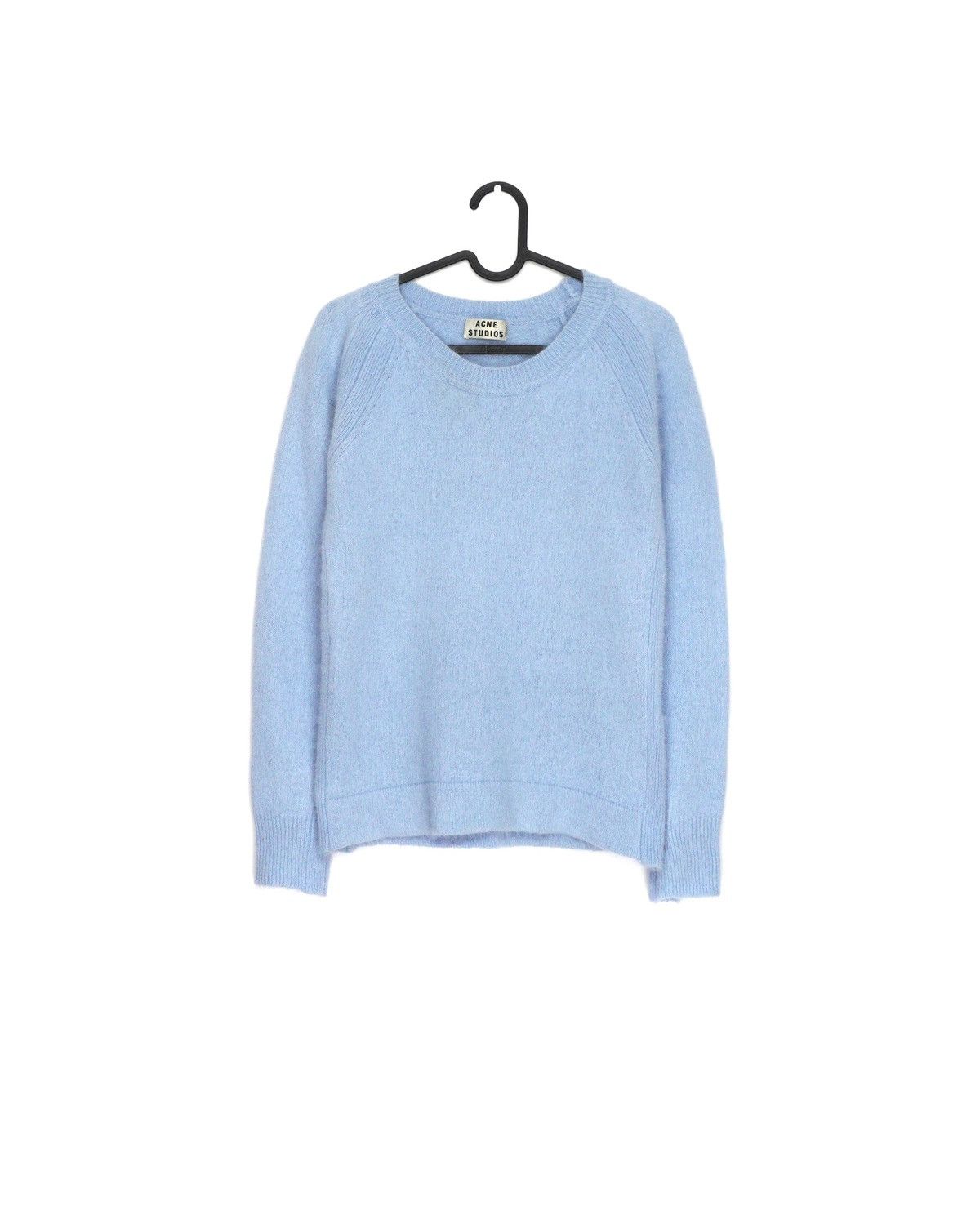 Image of Acne Studios Pss13 Micah Angora Baby Blue Wool Sweater, Women's (Size Medium)