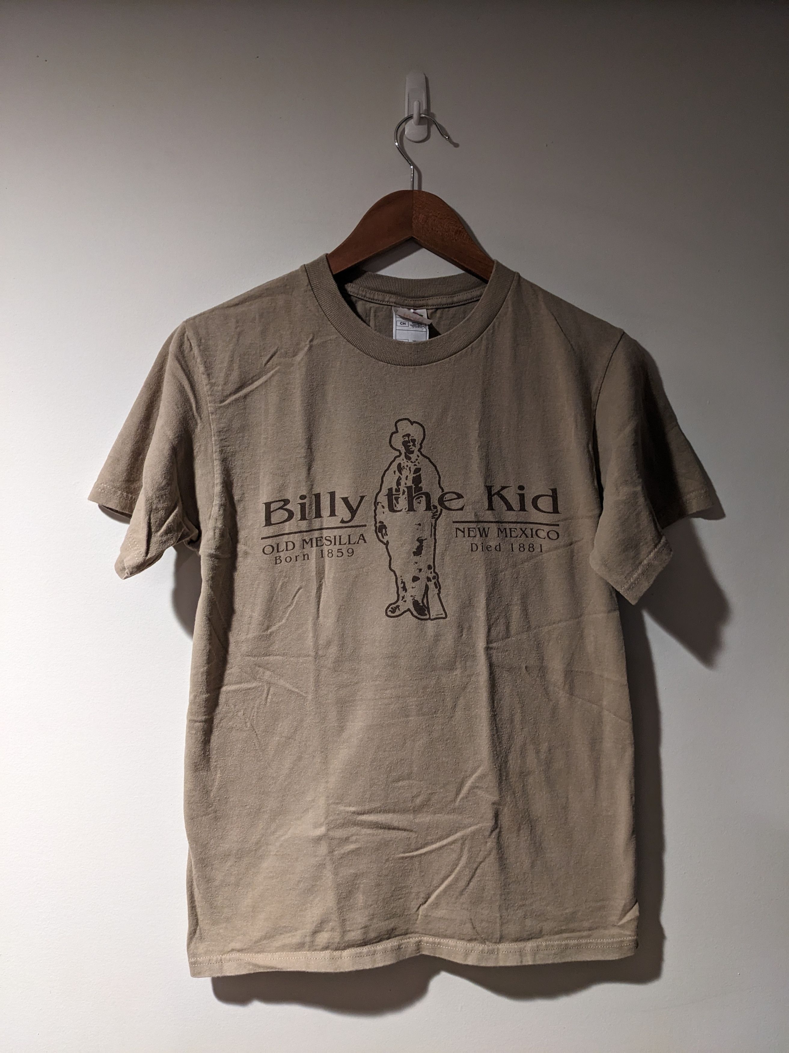Fruit Of The Loom × Vintage Vintage 90s Billy the Kid Western Memorial Small T-Shirt Size US S / EU 44-46 / 1 - 1 Thumbnail