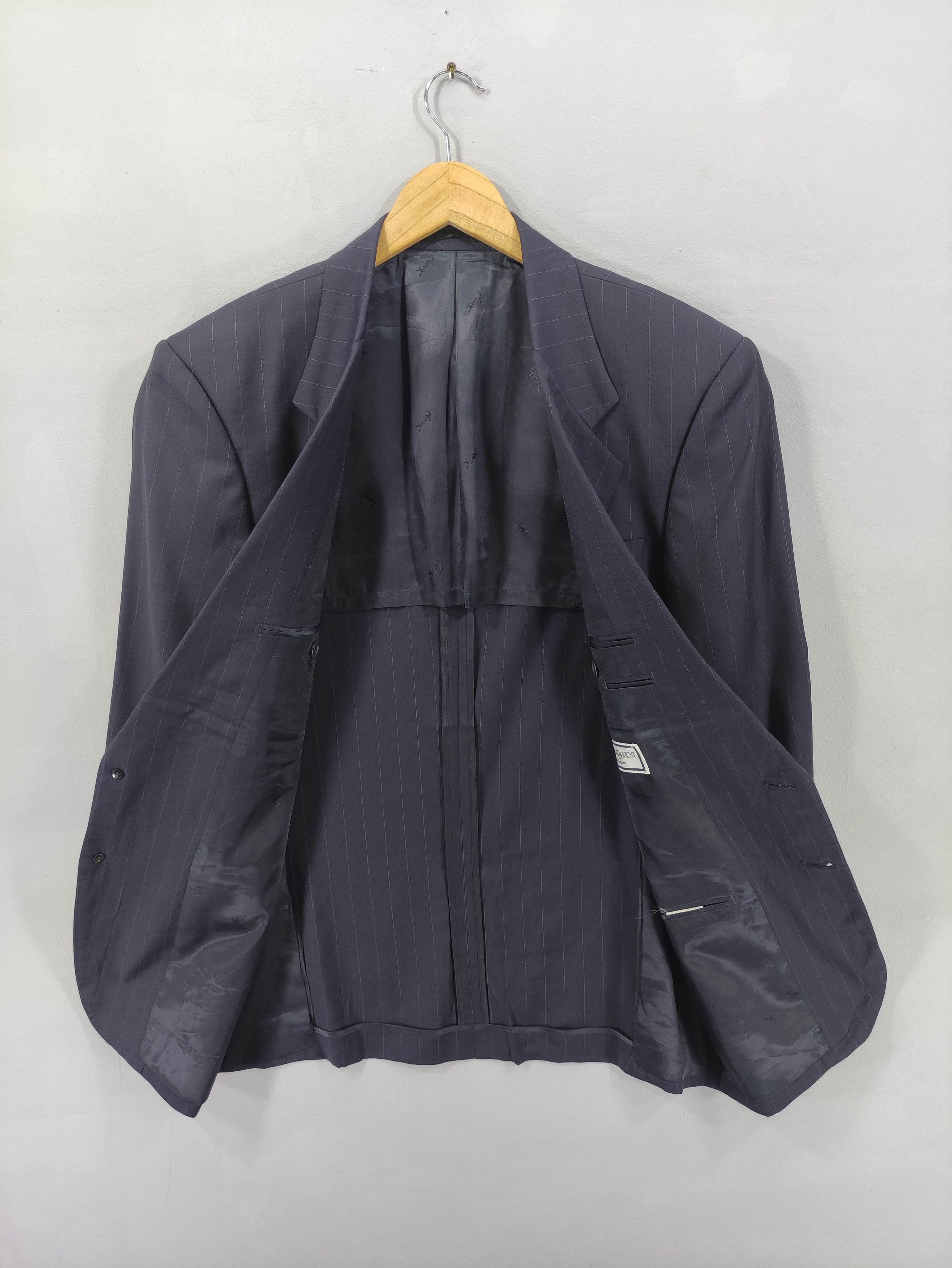 Yves Saint Laurent Vintage Yves Saint Lauren Coat Blazer Jacket Striped Size US M / EU 48-50 / 2 - 4 Thumbnail