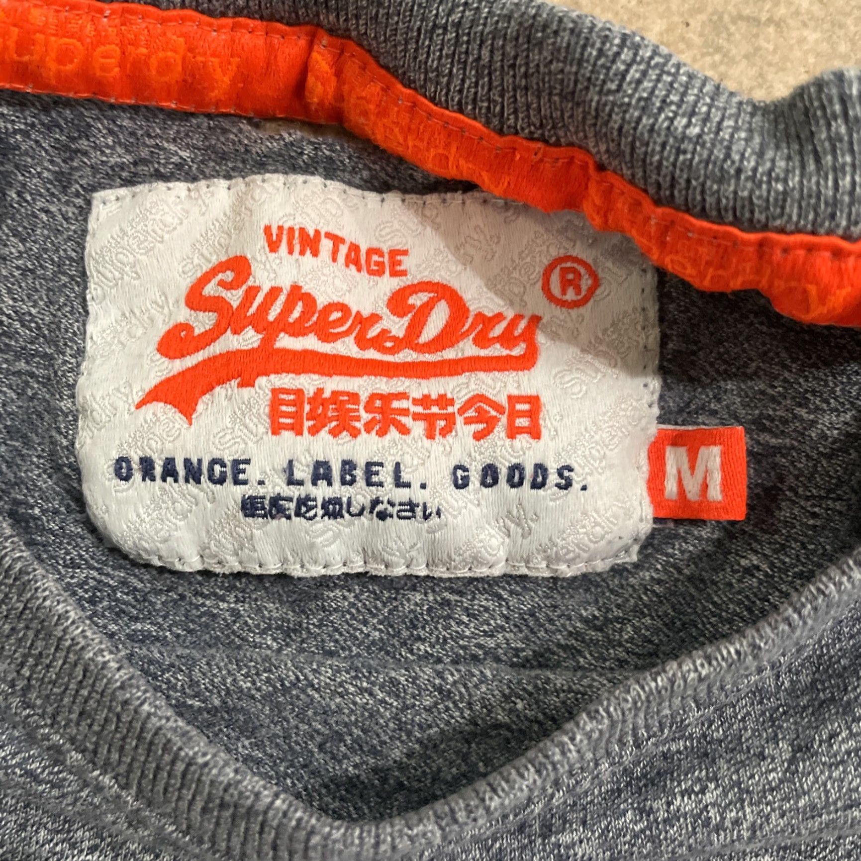 Superdry Superdry T-Shirt Men Medium Orange Label Regular Fit Orange Size US M / EU 48-50 / 2 - 3 Thumbnail