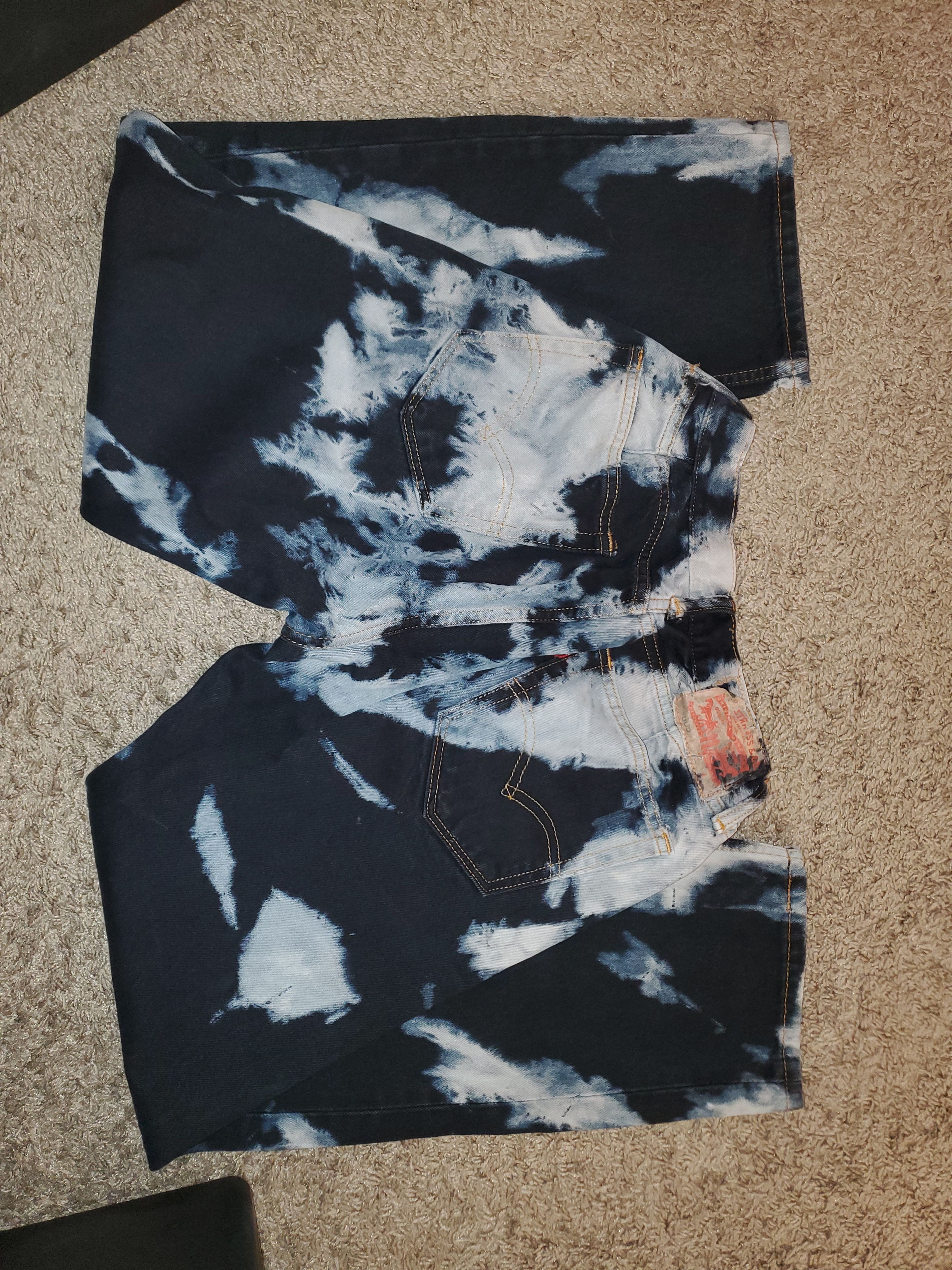 Levi's Unisex Tie-Dye 505 Levi Jeans- 24X30 Size 24" / US 00 / IT 34 - 4 Thumbnail