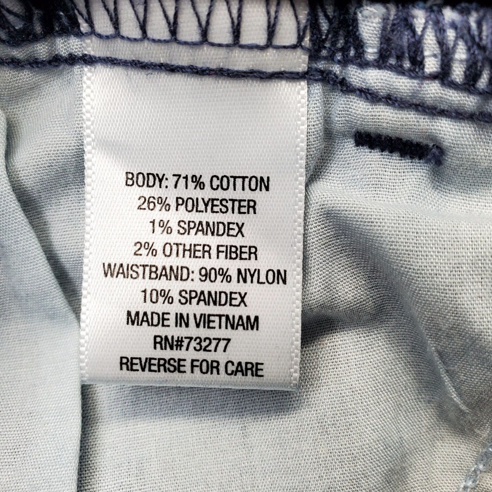 Vintage a:glow Womens 6 Blue Denim Stretch Cuffed Tube Waist Maternity Boyfriend Shorts Shirt? Size 28" / US 6 / IT 42 - 6 Thumbnail