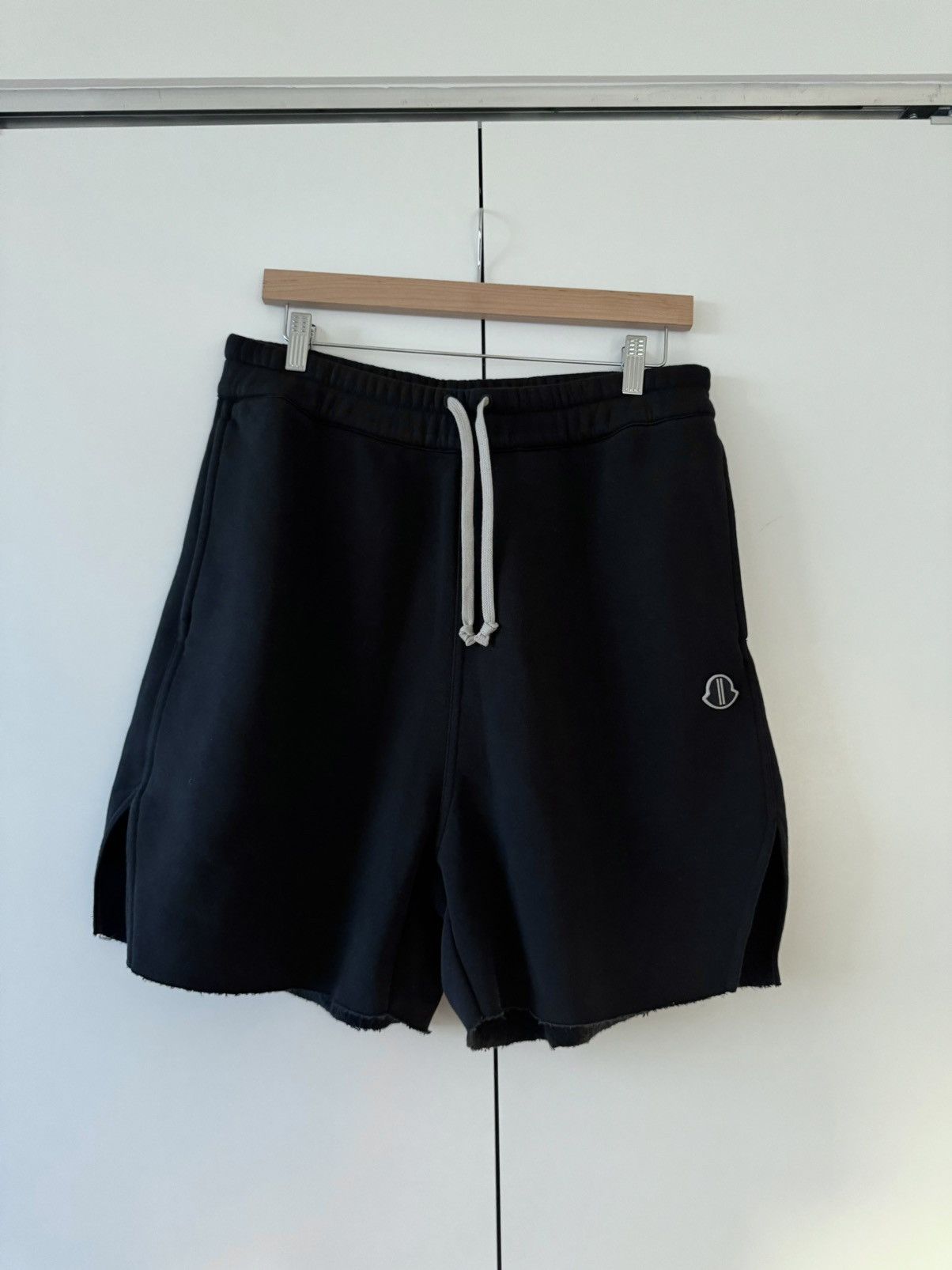 Pre-owned Moncler X Rick Owens Long Boxer Shorts Fw23 M In Black