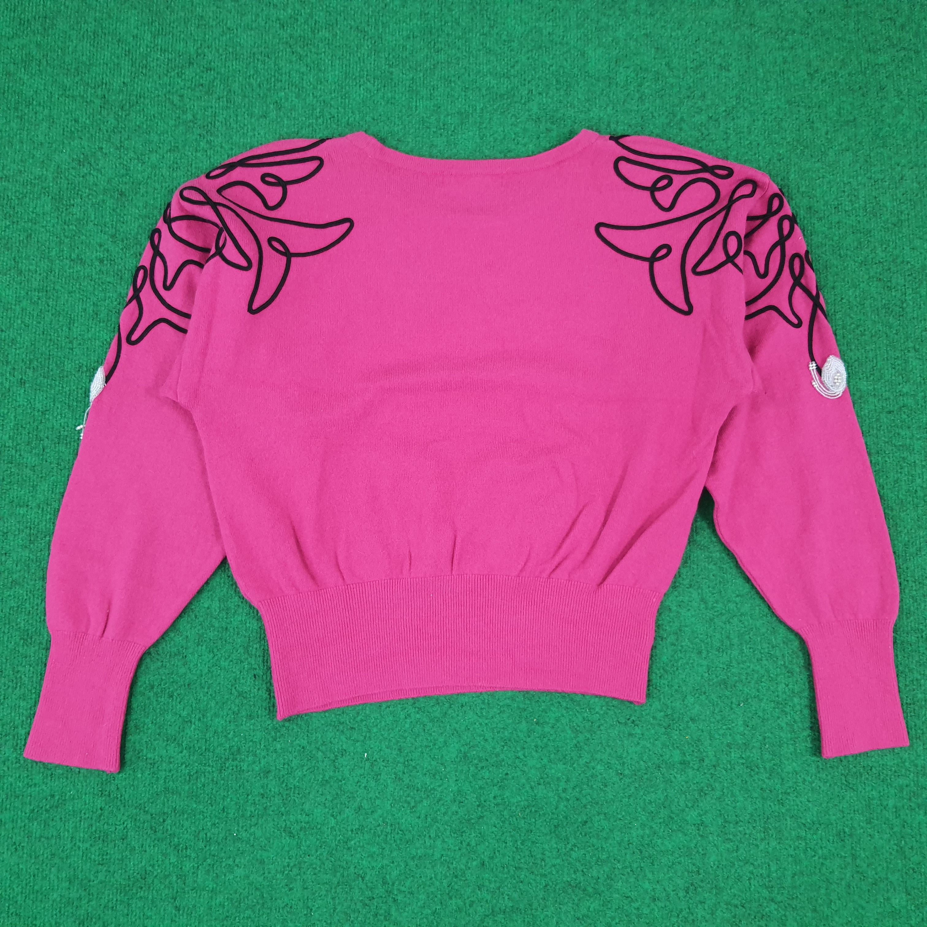 Vintage × Yves Saint Laurent Vintage Yves Saint Laurent Paris Italian Designer Sweatshirt Size S / US 4 / IT 40 - 3 Thumbnail