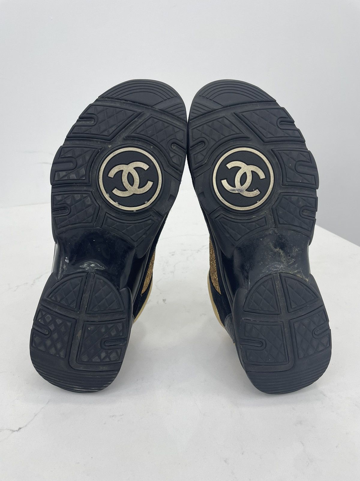 Chanel Chanel CC Runners Black&Gold Size US 10 / EU 43 - 5 Thumbnail