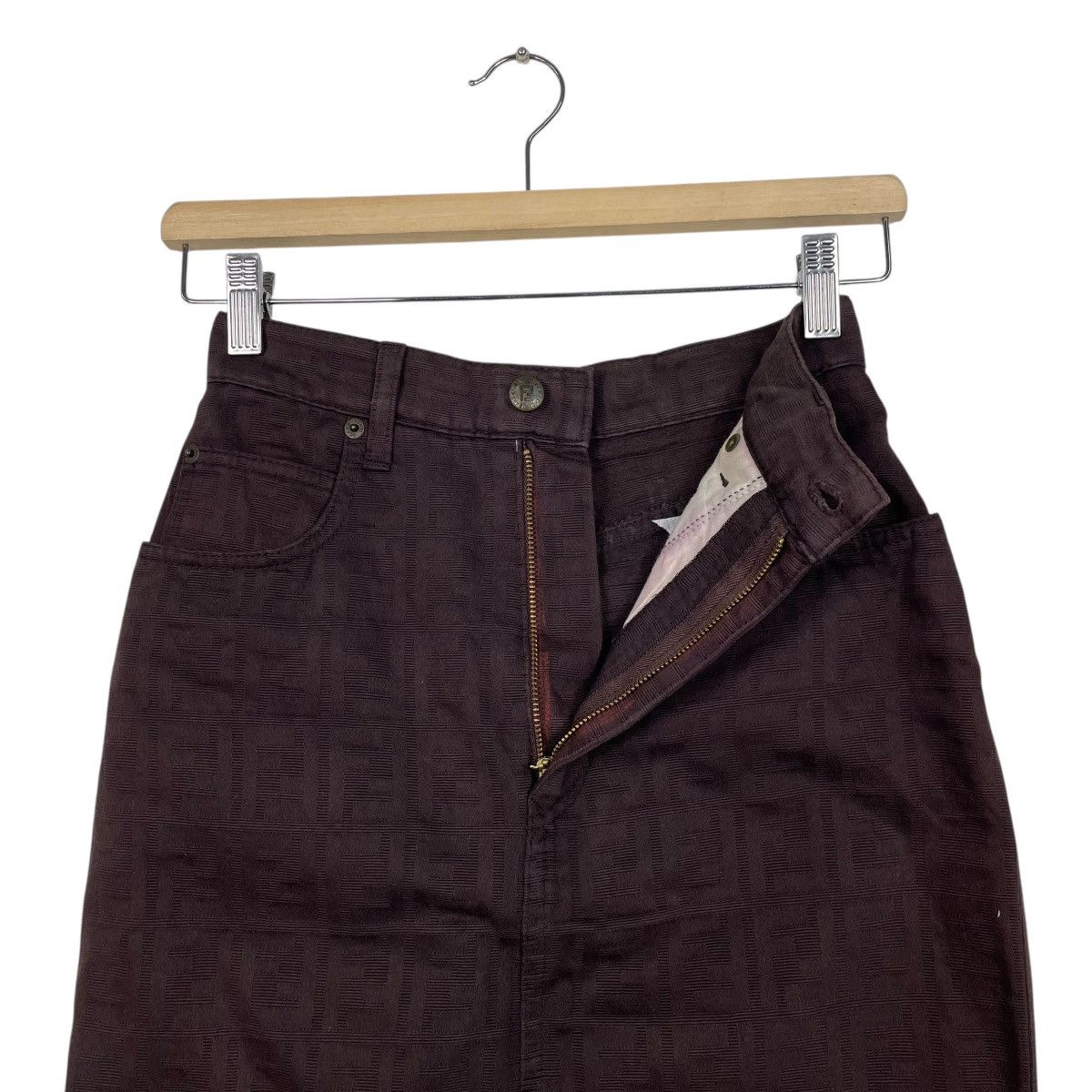 Fendi Vintage Fendi Zucca Skirt Size 27" / US 4 / IT 40 - 9 Thumbnail