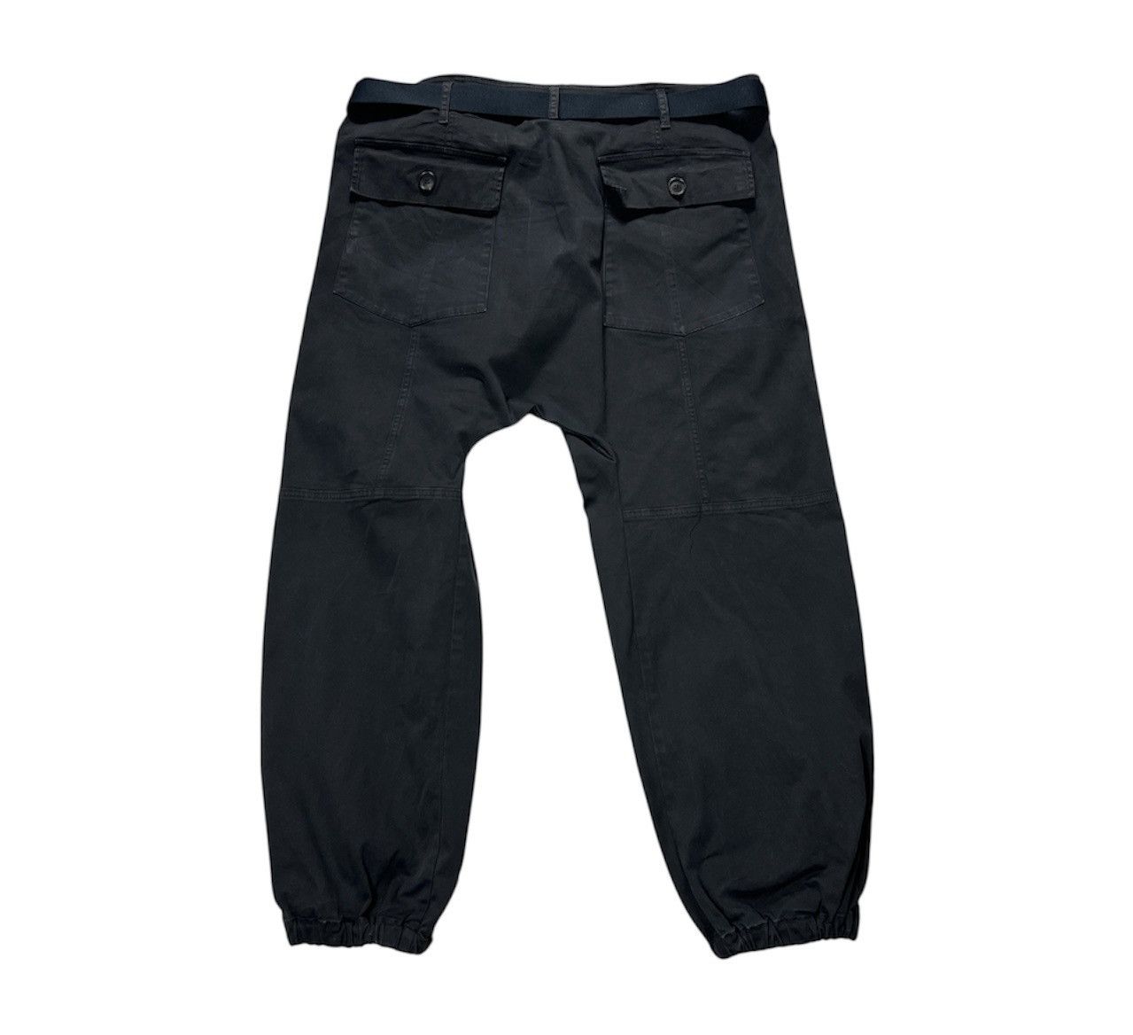 Yohji Yamamoto Semicouture 01 military avant garde pants belt asymmetric Size 30" / US 8 / IT 44 - 2 Thumbnail