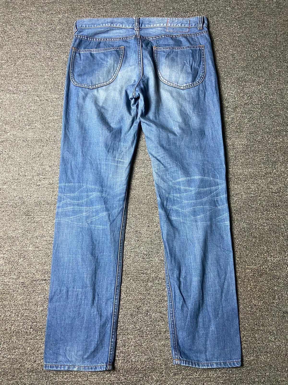 Japanese Brand Vintage POU DOU DOU Patchwork Denim Jeans (153) Size US 33 - 2 Thumbnail