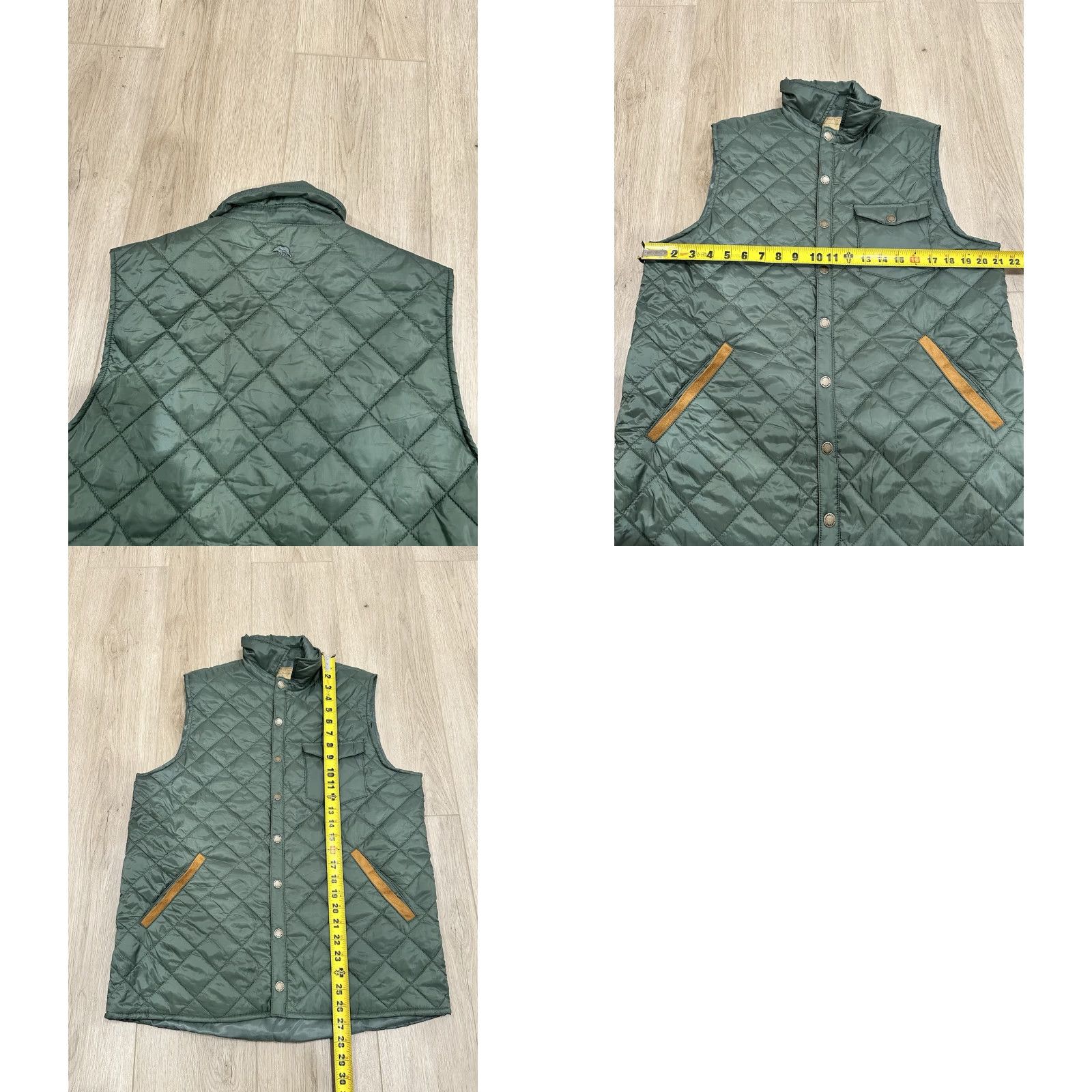 Vintage NWT Onward Reserve Braswell Vest Mens Medium Olive Green Quilted Nylon Snap Front Size US M / EU 48-50 / 2 - 9 Thumbnail
