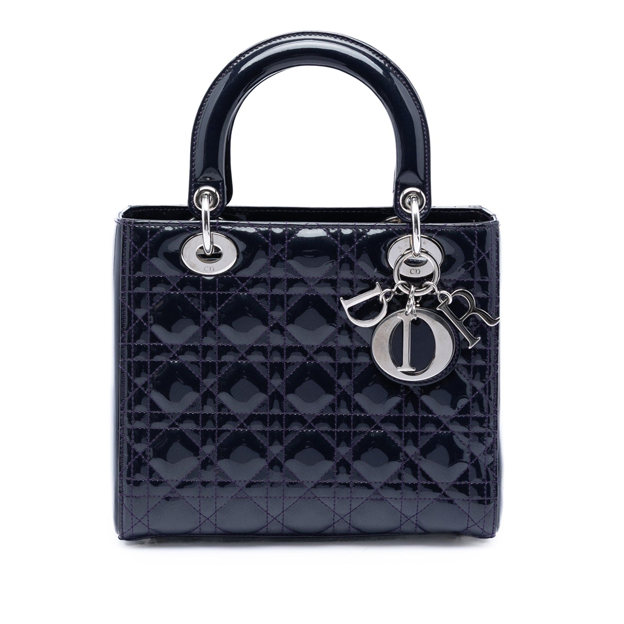 Dior Medium Patent Cannage Lady Dior Size ONE SIZE - 1 Thumbnail