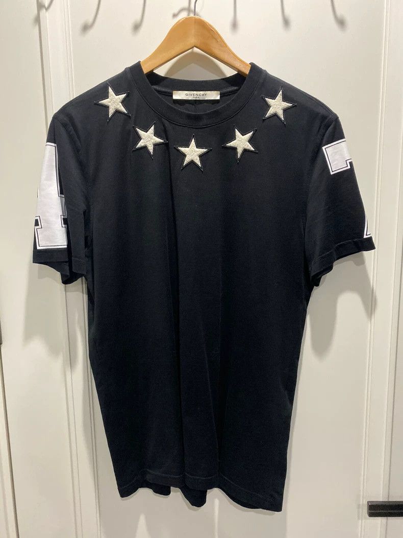 Givenchy Givenchy 17 spring/summer five-star velvet short-sleeve shi Size US M / EU 48-50 / 2 - 2 Thumbnail