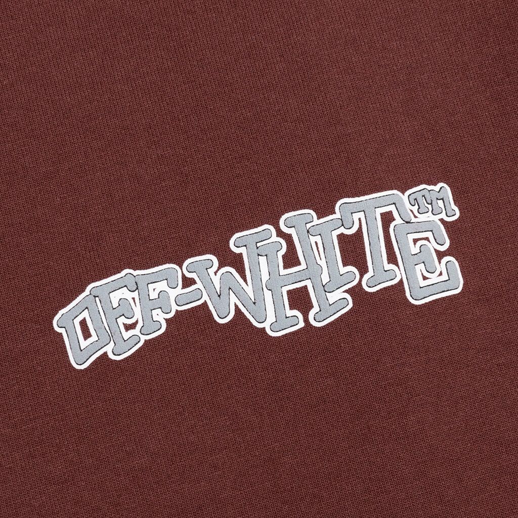 Off-White o1gr1nt0125 Carlos Arrow Slim S/S T-Shirt in Barolo Size US XS / EU 42 / 0 - 3 Thumbnail