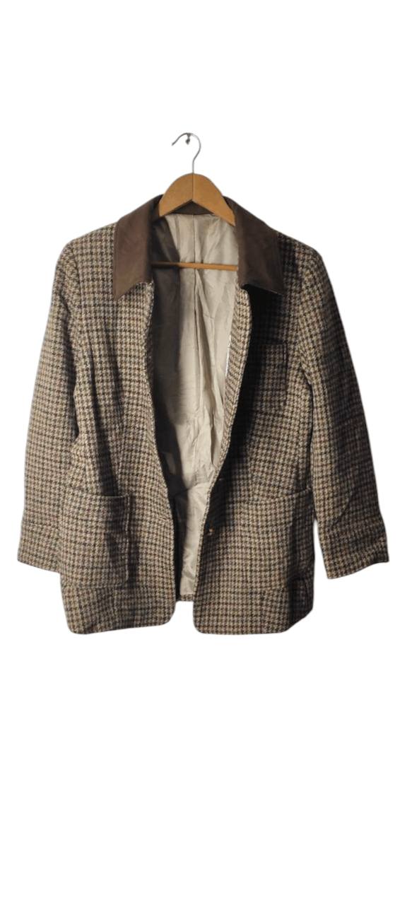 Harris Tweed VINTAGE HARRIS TWEED HAND WOVEN WOOL JACKET Size M / US 6-8 / IT 42-44 - 7 Thumbnail
