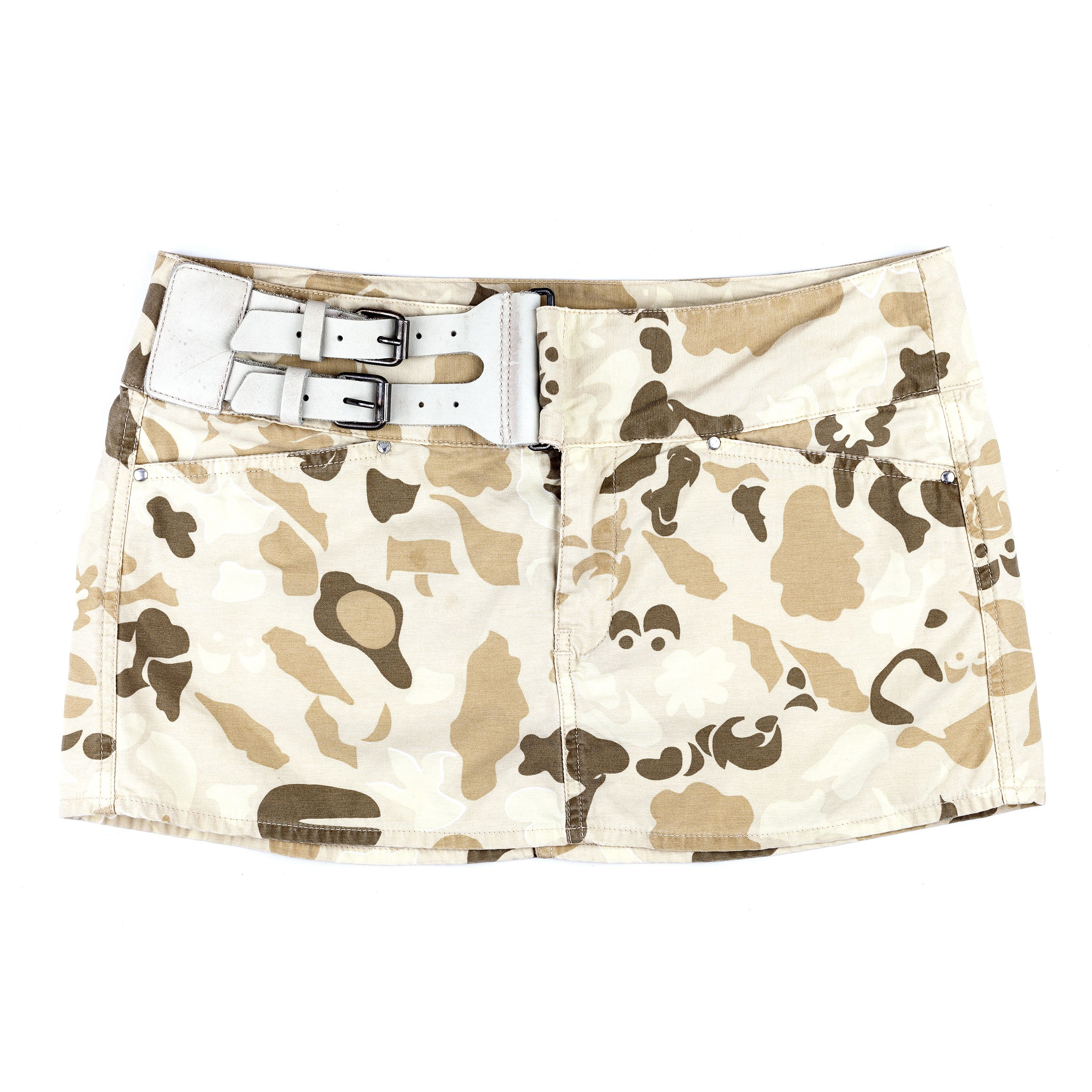 Diesel × Diesel Black Gold Diesel Camouflage Military Mini Skirt (M) Size 27" / US 4 / IT 40 - 1 Thumbnail