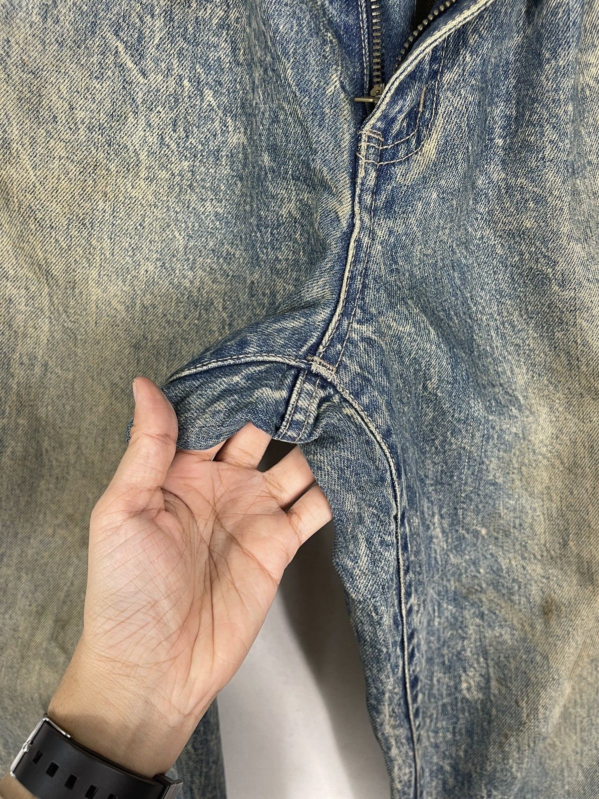 If Six Was Nine 21 City Boys Collection Flare Acid Wash Rusty Jeans Size US 30 / EU 46 - 9 Thumbnail