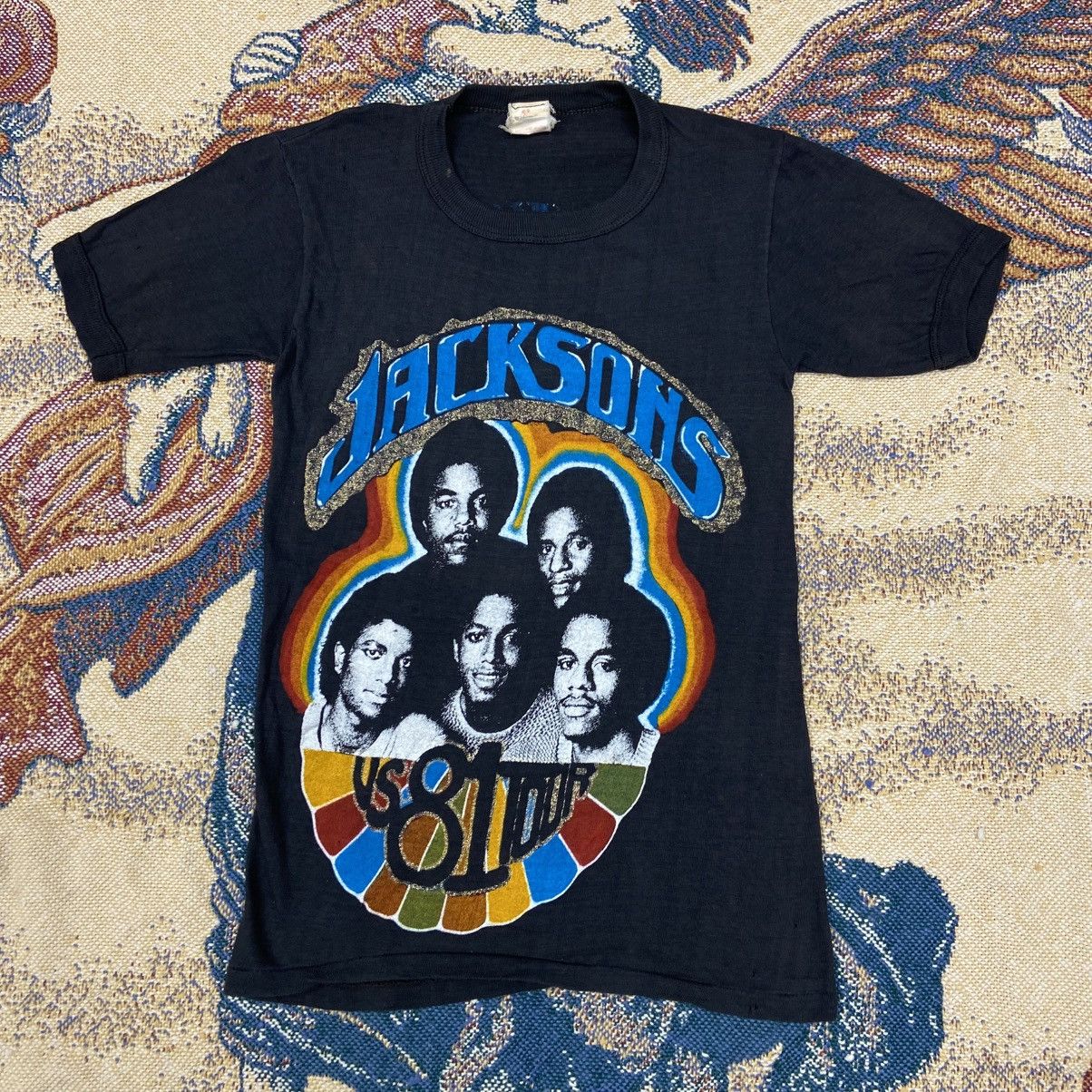 Band Tees Vintage 1981 The Jackson’s Tour Shirt Size US XS / EU 42 / 0 - 1 Thumbnail
