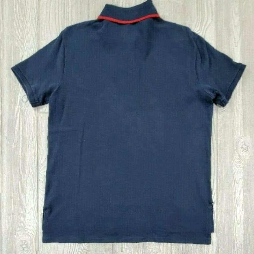 Ralph Lauren VINTAGE Ralph Lauren Polo Shirt Men Blue Adult L Polo Shirt Regular Casual 90s USA Made Cotton Short Sleeve Button Collar Logo Embroidered Red Pony Size US L / EU 52-54 / 3 - 3 Thumbnail