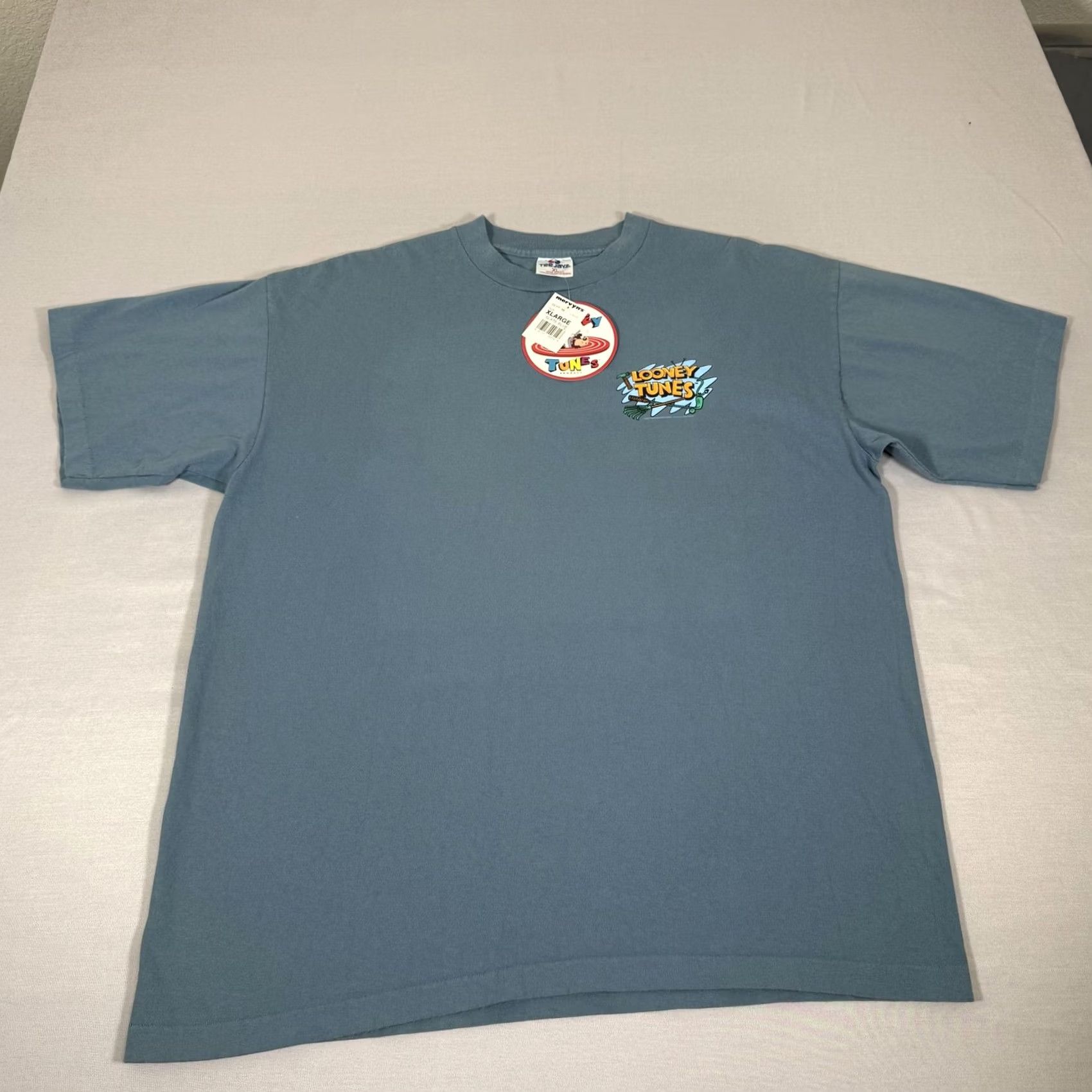 TEE JAYS VINTAGE Tee-Jays Looney Tunes Tasmanian Devil Dear Old Dad golf graphic T-shirt Mens XL Blue US Size US XL / EU 56 / 4 - 5 Thumbnail