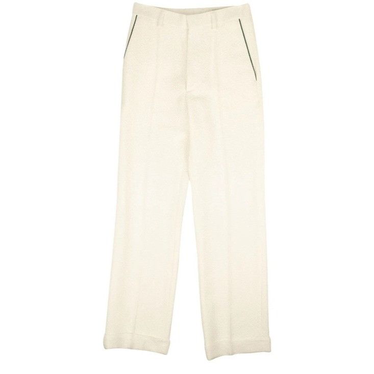 Casablanca Casablanca Piped Wool Blend Tennis Trousers Off-White Men’s Size US 32 / EU 48 - 1 Thumbnail