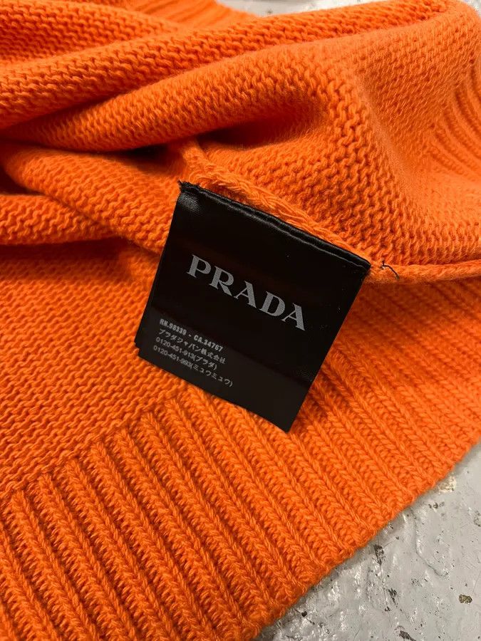 Prada AW2018 Prada Orange Wool Minimalist Sweater Size US L / EU 52-54 / 3 - 11 Thumbnail