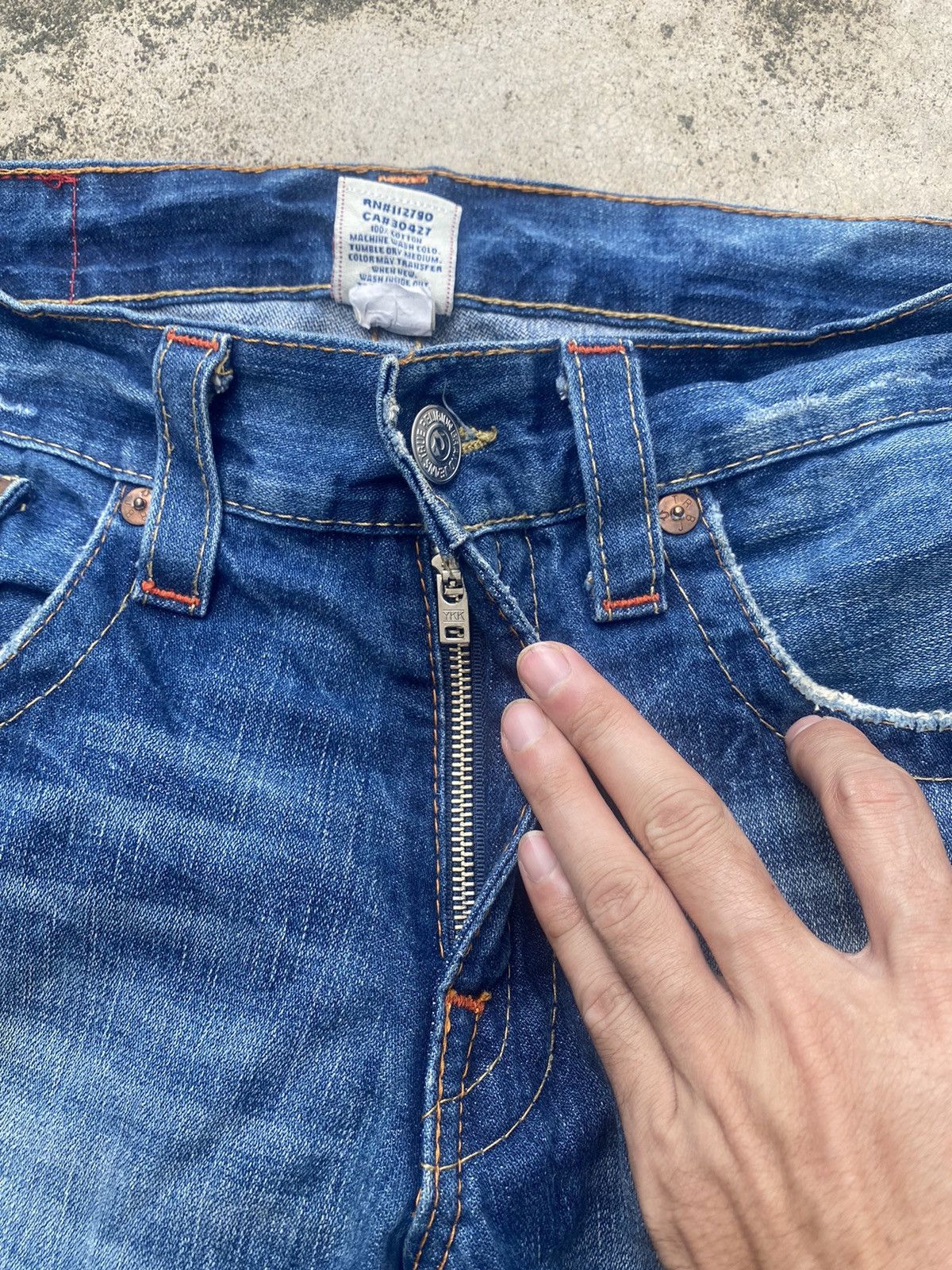 If Six Was Nine × Japanese Brand × True Religion True Religion Straight Cut Jeans Size US 37 - 5 Thumbnail