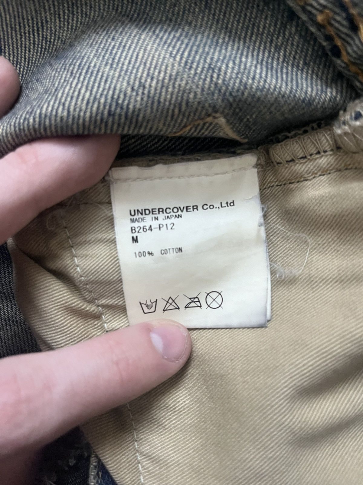 Undercover Undercover AW04 Red Yarn Denim Size US 31 - 6 Thumbnail
