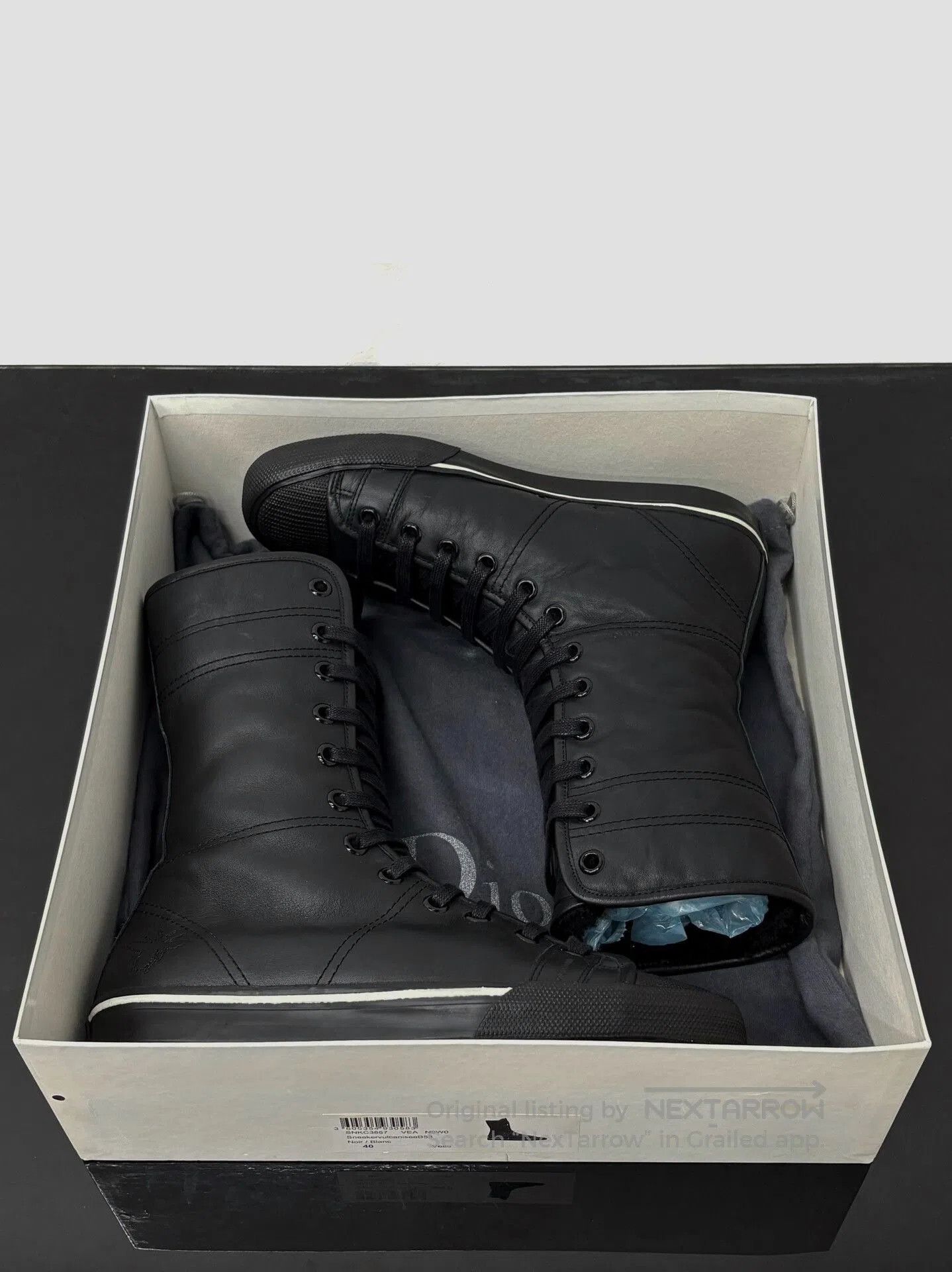 Dior DIOR HOMME AW07 NAVIGATE Sheepskin Boxing Shoes. Size US 7 / EU 40 - 2 Thumbnail