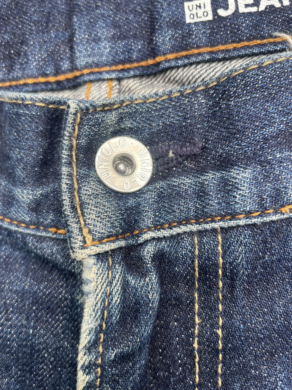 Japanese Brand × Uniqlo Uniqlo Selvedge Distresed Jeans Size US 34 / EU 50 - 19 Thumbnail