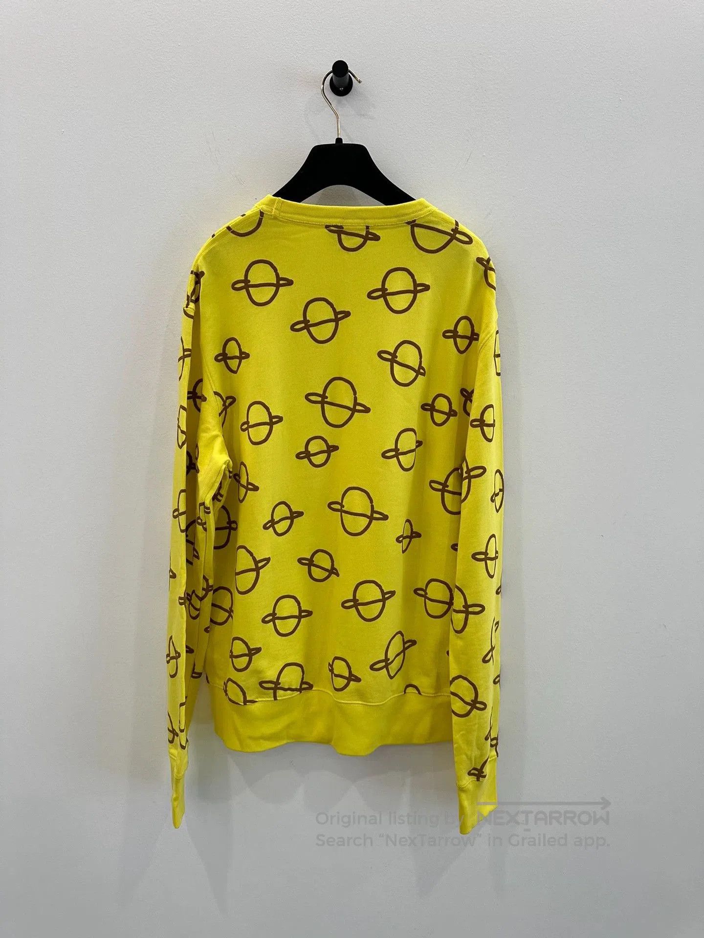 Acne Studios Acne Studios Planet Print Yellow Sweatshirt. Size US L / EU 52-54 / 3 - 3 Thumbnail