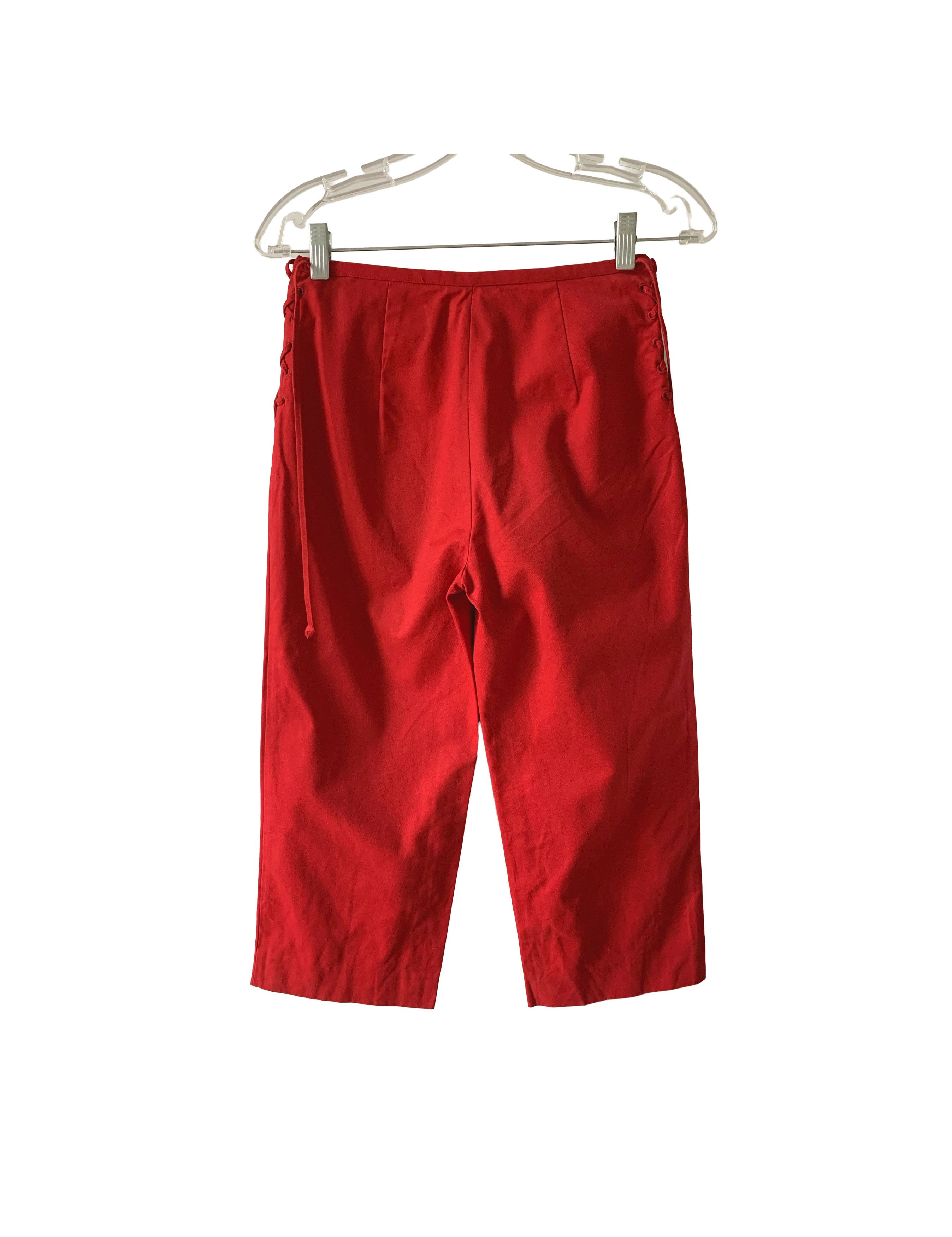 Miu Miu Miu Miu SS 1998 cotton capri pants Size 28" / US 6 / IT 42 - 2 Thumbnail