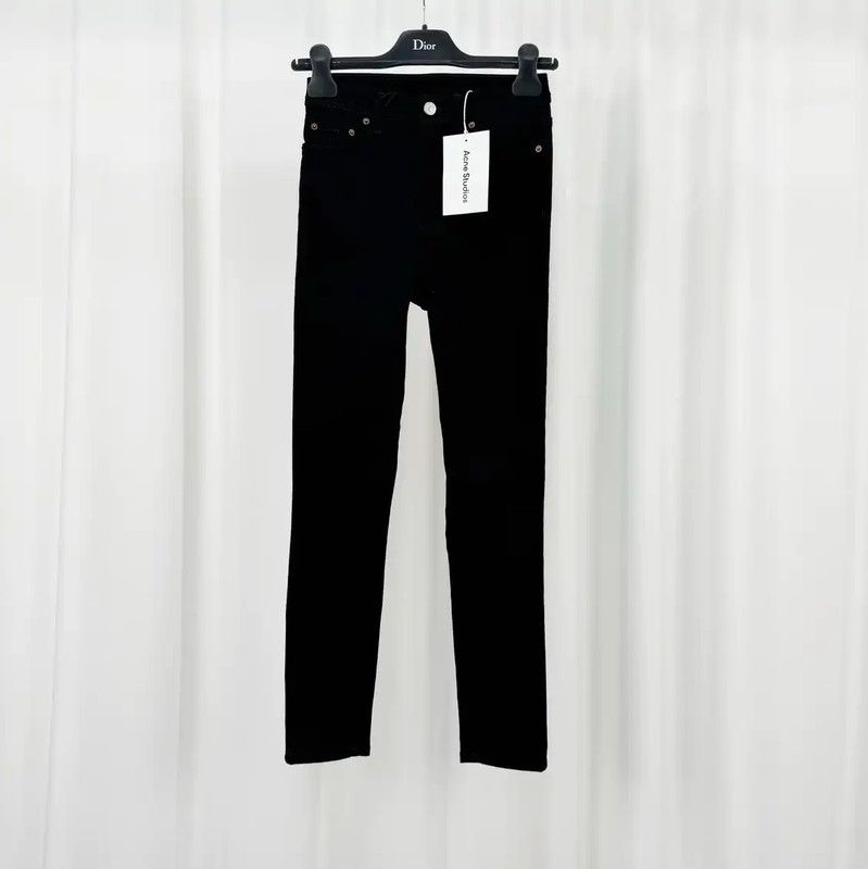 Acne Studios Acne Studios Black Logo Women's Denim Pants Size 23" - 1 Thumbnail