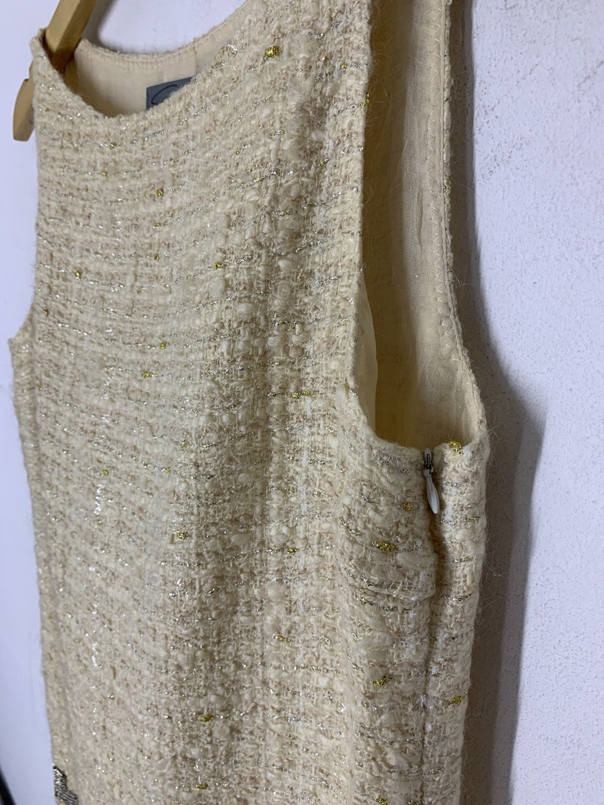 Versace Vintage Tweed Silk GENNY by Gianni Versace Maxi Dress Size XL / US 12-14 / IT 48-50 - 7 Thumbnail