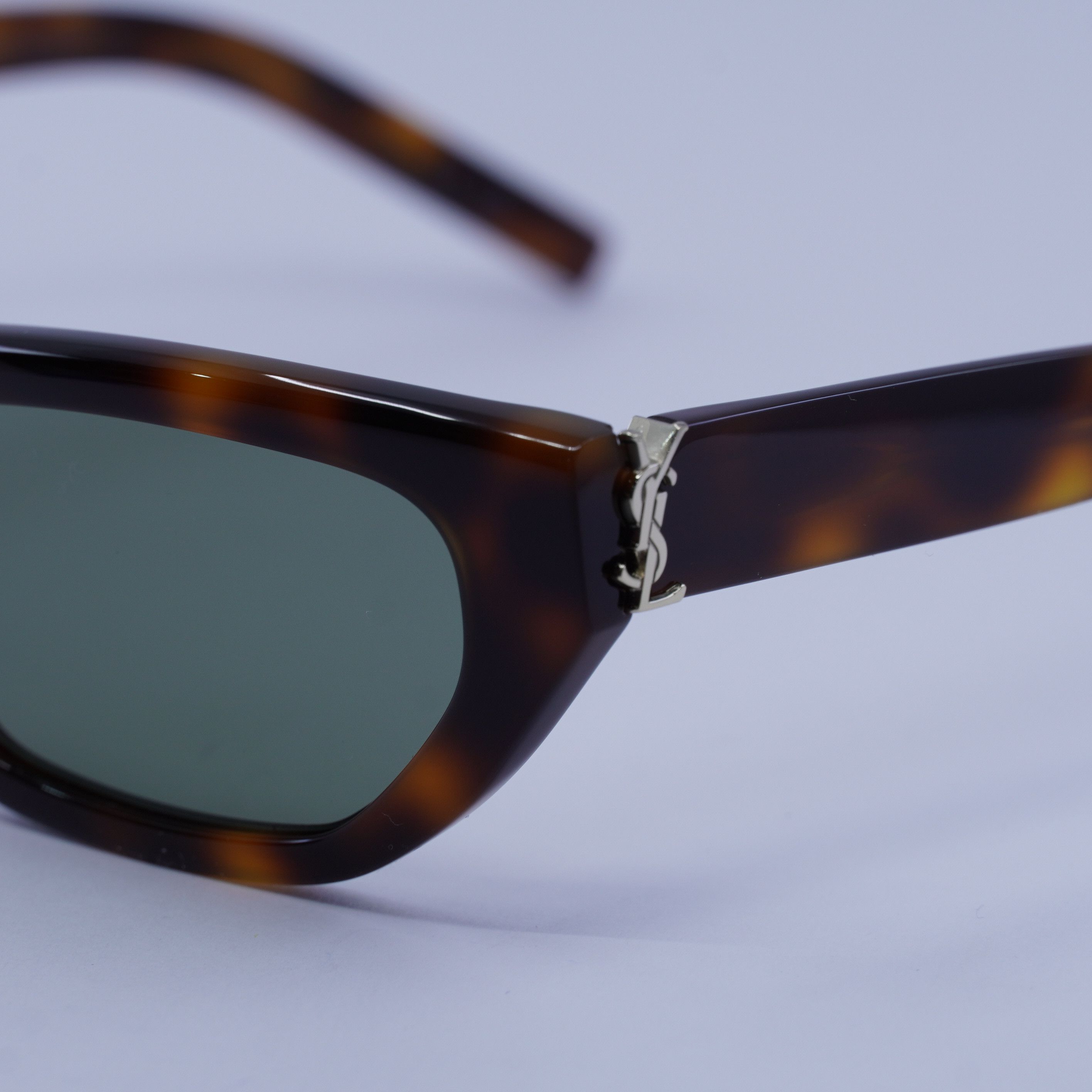 Saint Laurent Paris Saint Laurent SLM126 003 Sunglasses Havana Cat Eye Frame Size ONE SIZE - 2 Thumbnail