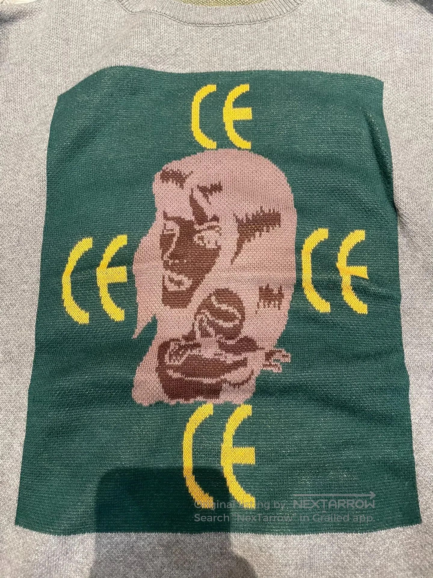 Cav Empt C.E/CAVEMPT Gray Knit Sweater. Size US L / EU 52-54 / 3 - 4 Thumbnail