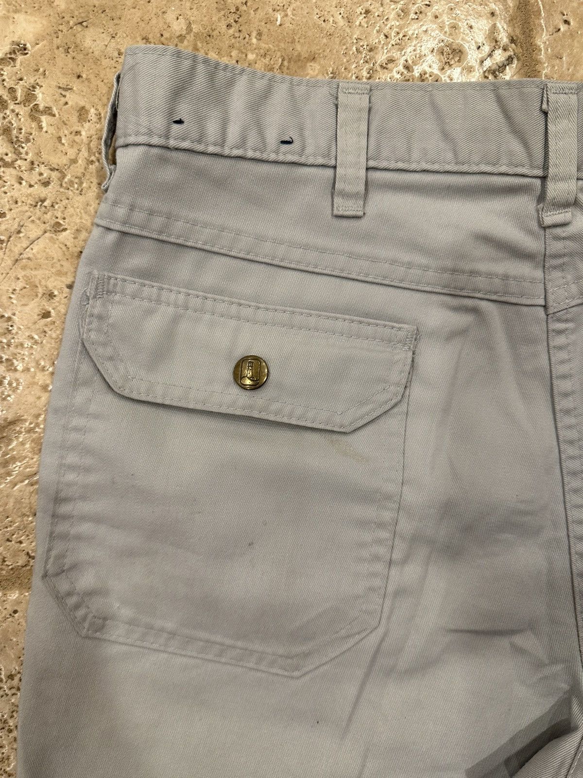 Lands' End × Vintage VintaGe Lands End Grey Cargo Shorts Size US 32 / EU 48 - 6 Thumbnail