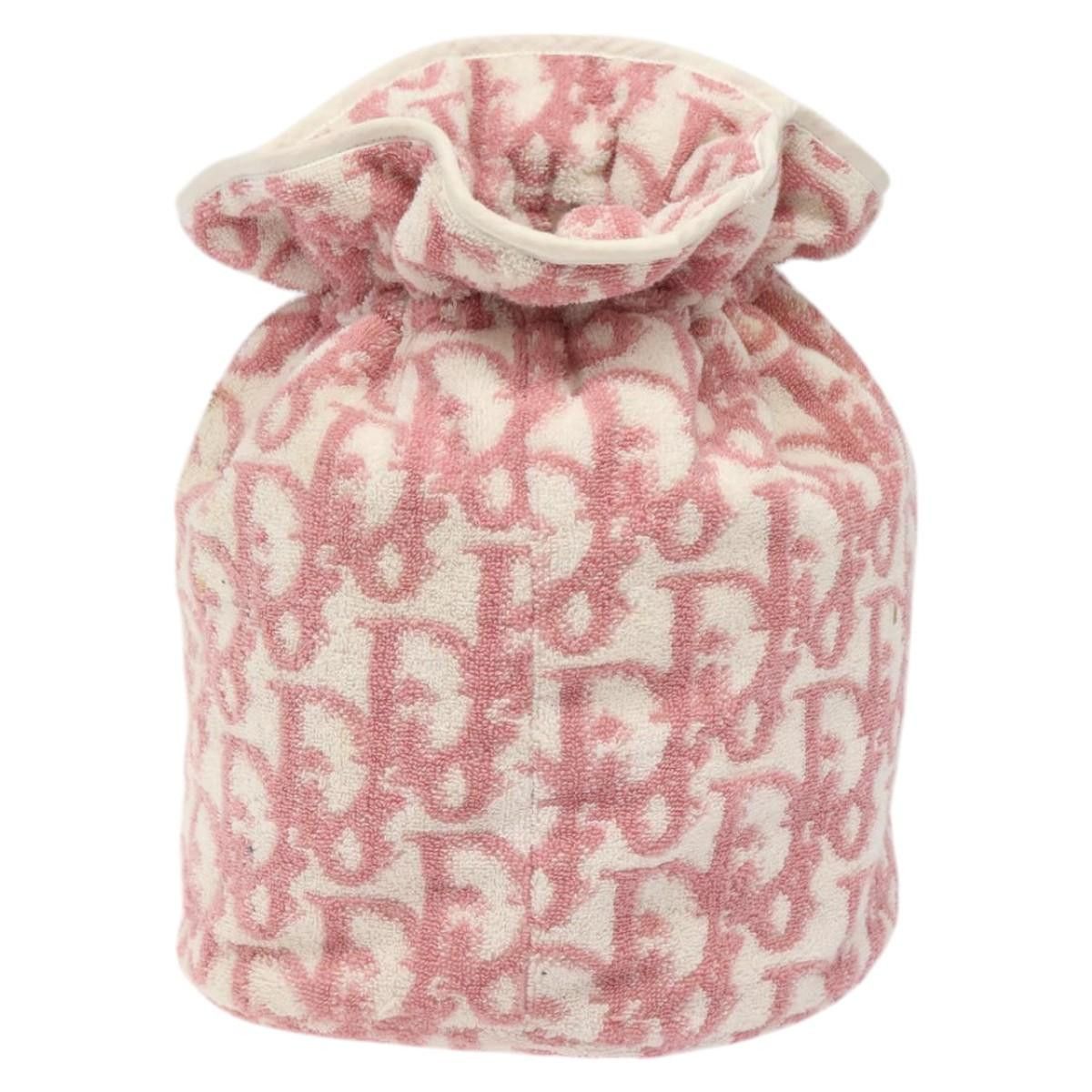 Dior DIOR Pile Trotter Hand Bag Pink White Size ONE SIZE - 3 Thumbnail