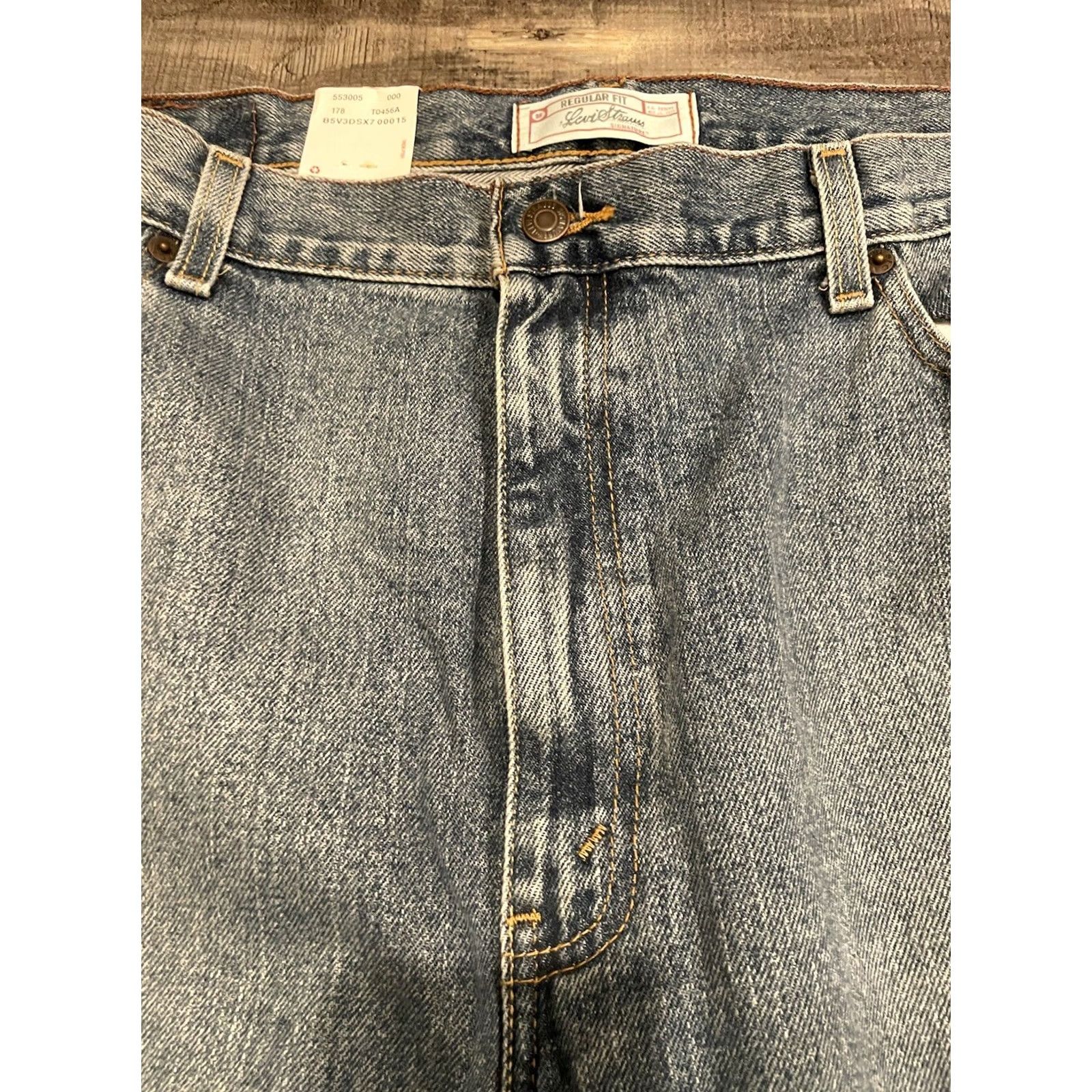 Levi's VINTAGE Levi's Jeans Relaxed Fit 42x30 5-Pocket Denim Blue Signature Stone Wash Mens Jeans Size US 42 / EU 58 - 6 Thumbnail