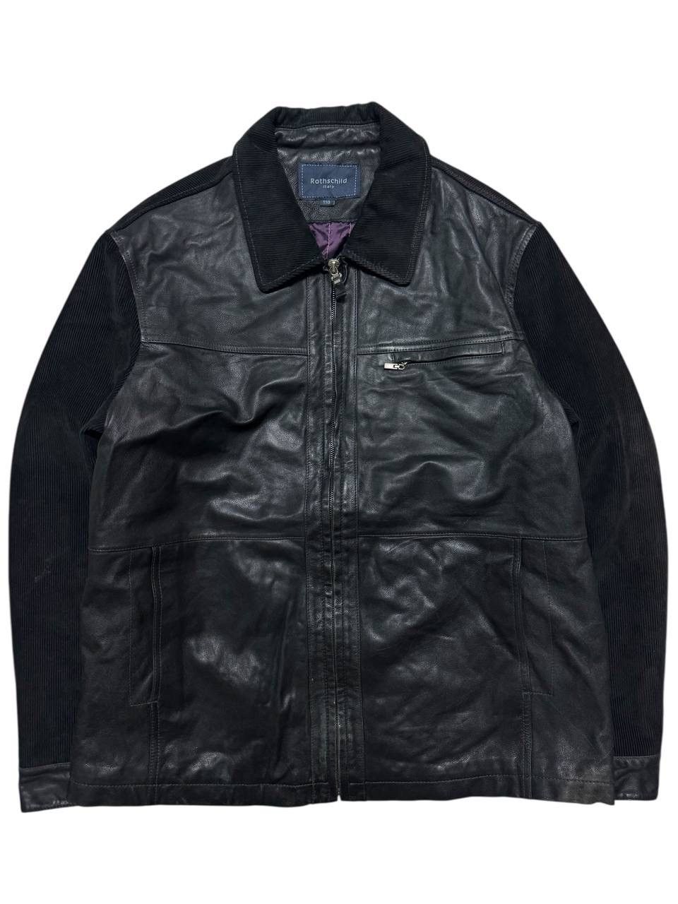 Leather VINTAGE ROTHACHILD ITALY LEATHER SPLIT CODUROI JACKET BLACK Size US L / EU 52-54 / 3 - 1 Thumbnail