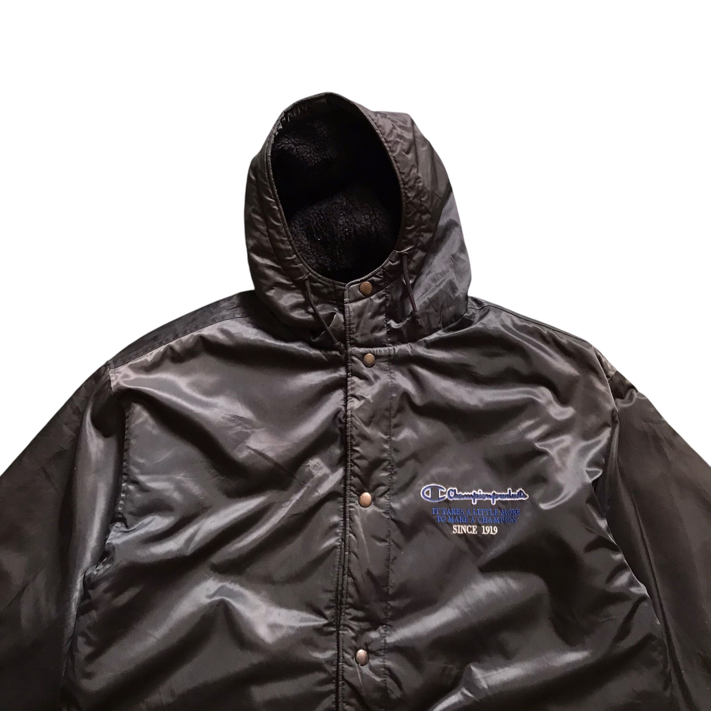Champion × Vintage Vintage 90s Champion Sherpa Long Jacket Size US L / EU 52-54 / 3 - 3 Thumbnail