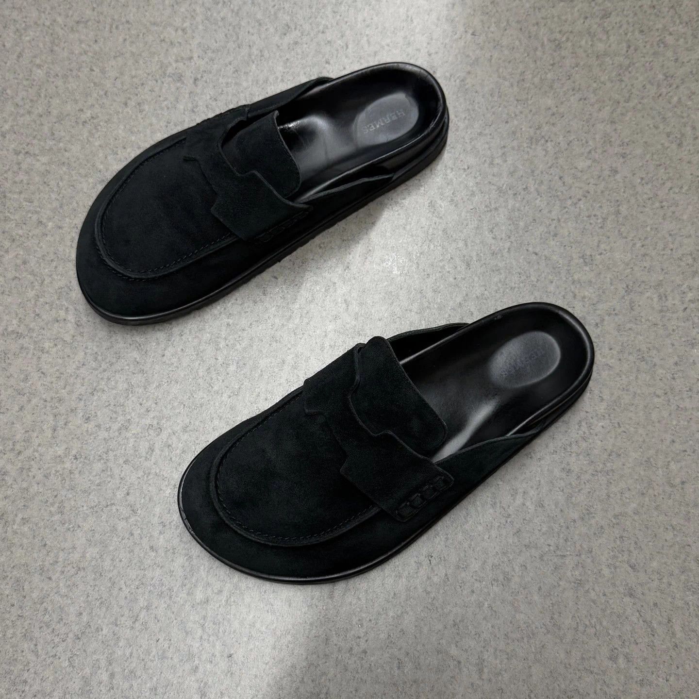 Hermes Hermes Black Mule Slippers 42.5 Excellent Condition Size US 9.5 / EU 42-43 - 5 Thumbnail