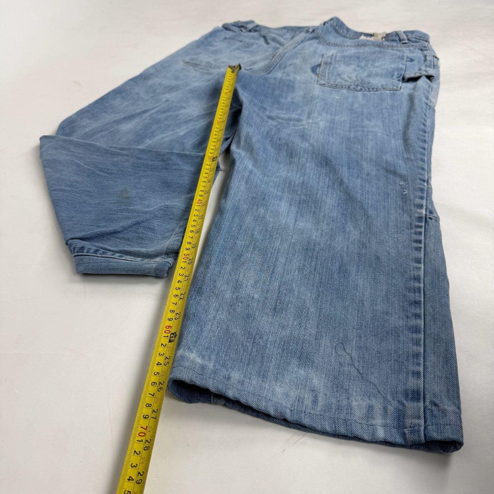 Ecko Unltd. × JNCO × Vintage Vintage y2k faded grunge baggy wide leg skater archive jeans Size US 38 / EU 54 - 3 Thumbnail