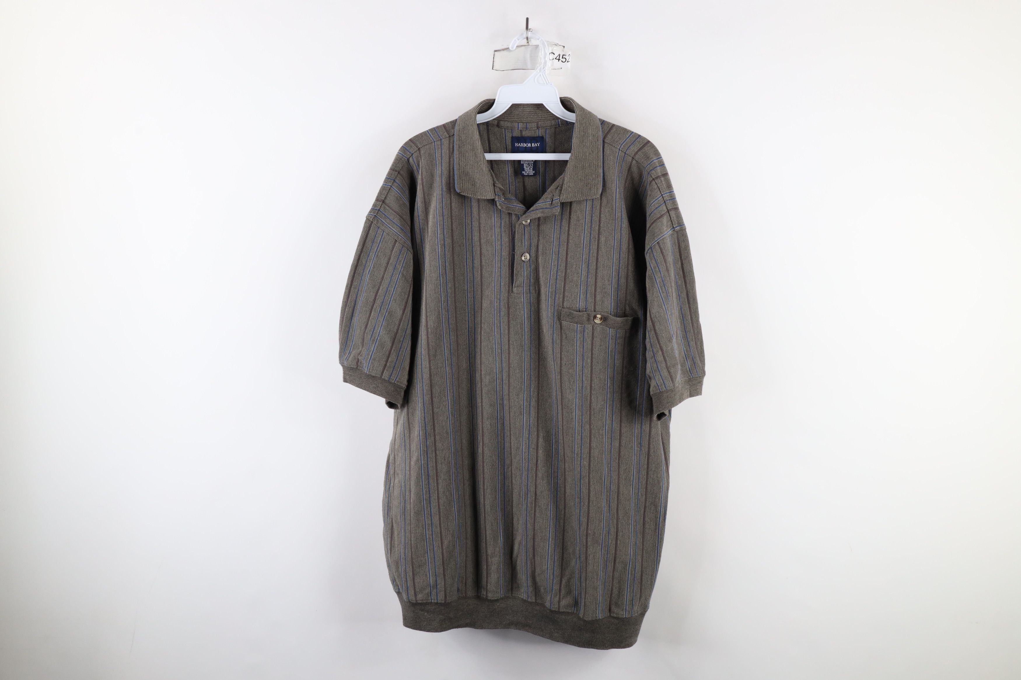 Vintage Vintage 90s Streetwear Knit Collared Pullover Polo Shirt Size US XXL / EU 58 / 5 - 1 Thumbnail