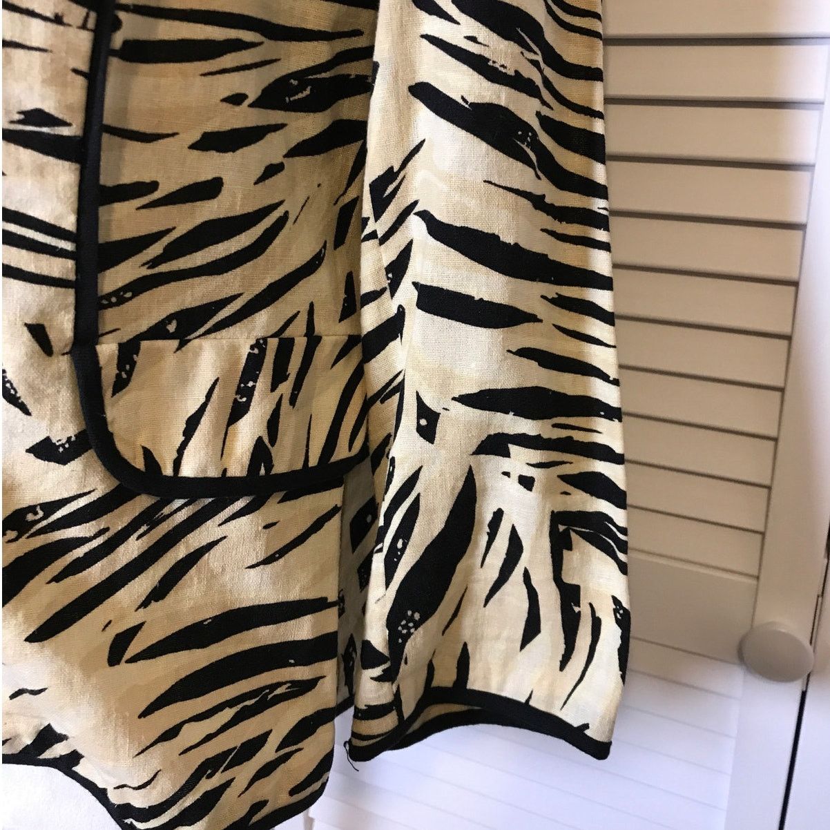 Other Brandon Thomas Vintage Animal Print V-neck ¾ Sleeve Jacket L Size L / US 10 / IT 46 - 6 Thumbnail