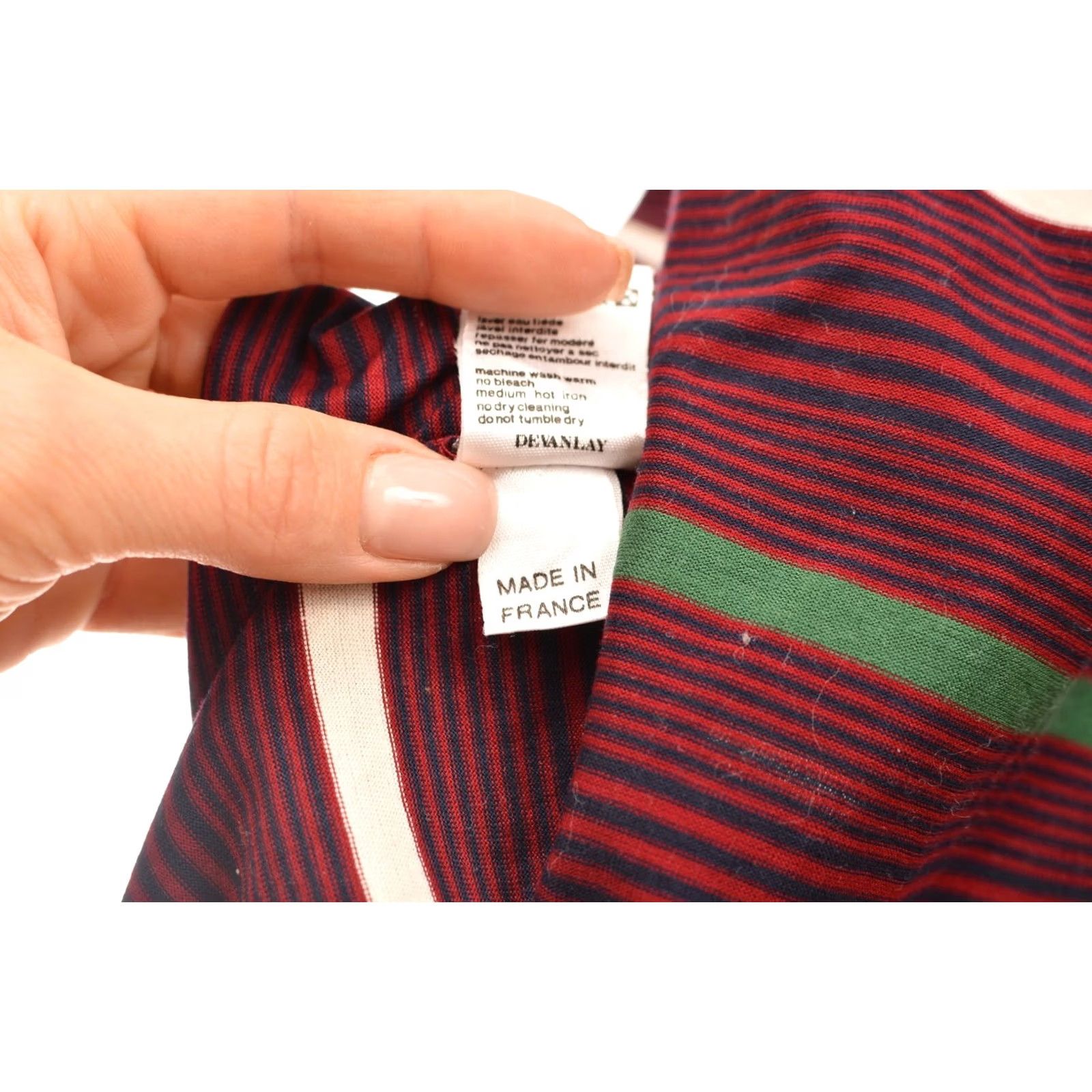 Lacoste VINTAGE Lacoste Polo Shirt Men Size 6 Burgundy Striped 5191L Red Short Sleeve Polo Shirt Mens Size US S / EU 44-46 / 1 - 7 Thumbnail