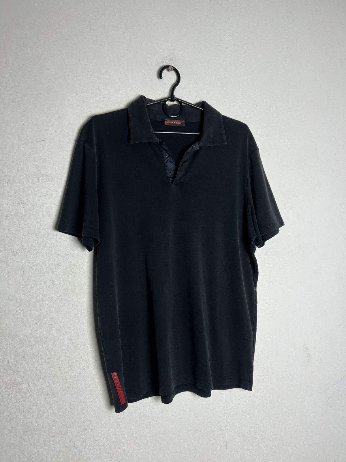 Prada Prada Polo Red Tab T Shirt Size US L / EU 52-54 / 3 - 1 Thumbnail