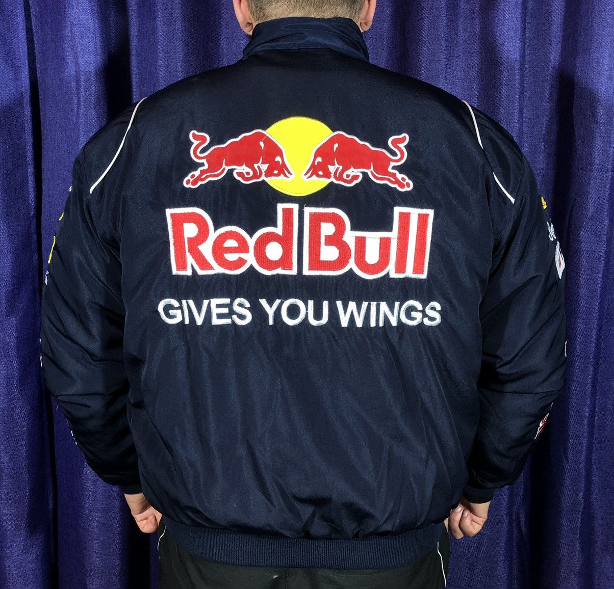 Ferrari × Red Bull × Vintage Red Bull Auto Moto Motorcycle Jacket Racing Size US L / EU 52-54 / 3 - 4 Thumbnail